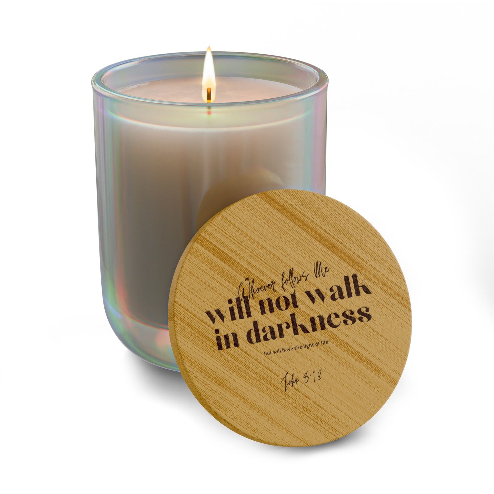 "I Will Not Walk in Darkness" — Scented Soy Candle - Image 5