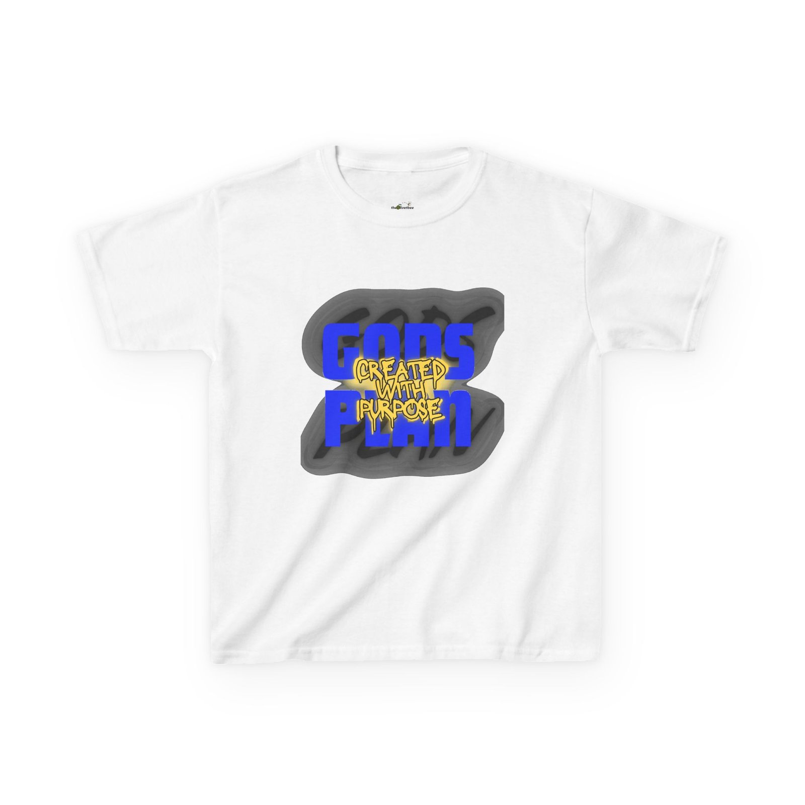 "Created With Purpose" - Kids Tee - Image 2