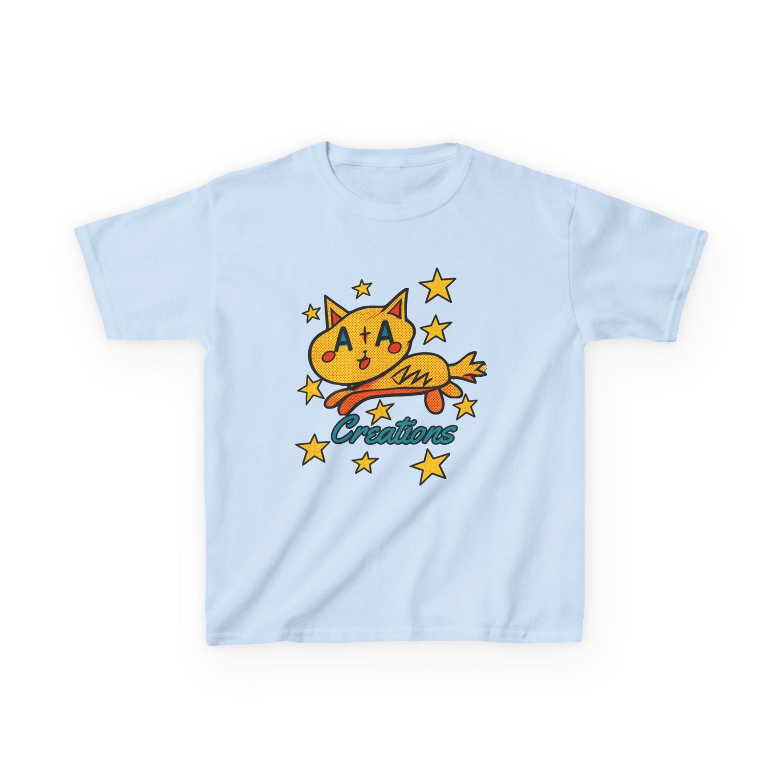'A+A Creations' Star Gaze Kitty - Kids Tee - Image 9