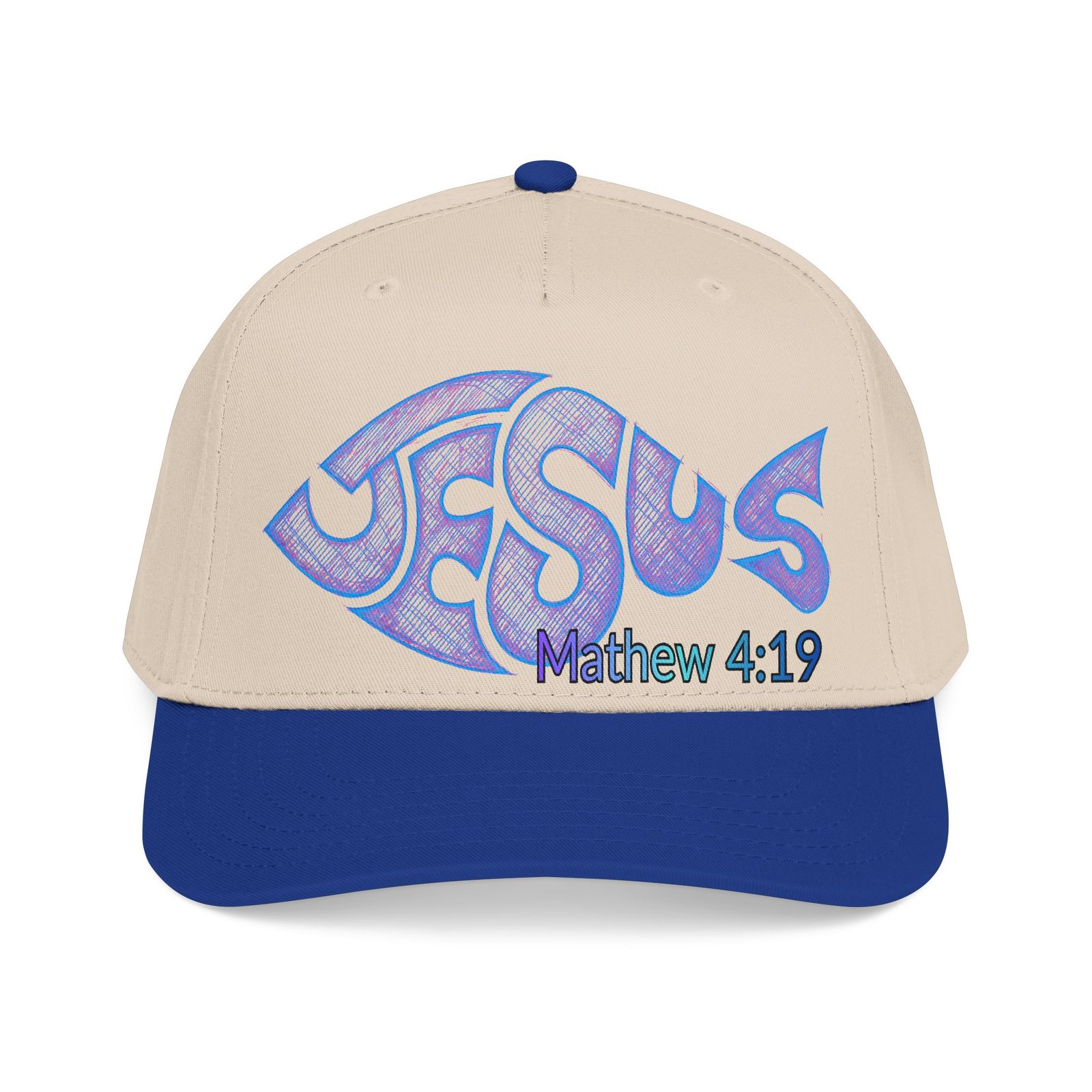 Jesus Matthew 4:19: Baseball Cap - Image 6