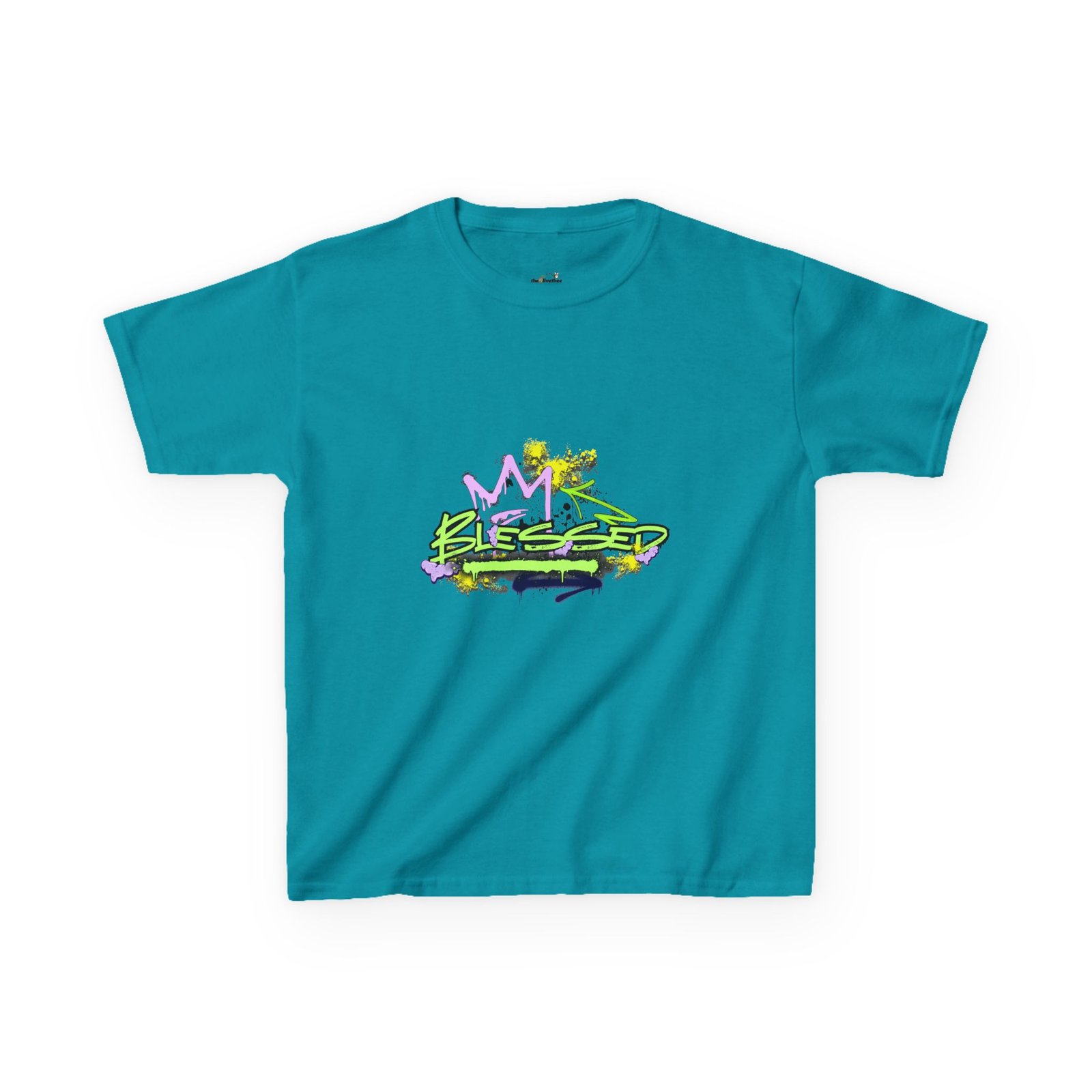 'Blessed' Graffiti - Kids Tee - Image 29