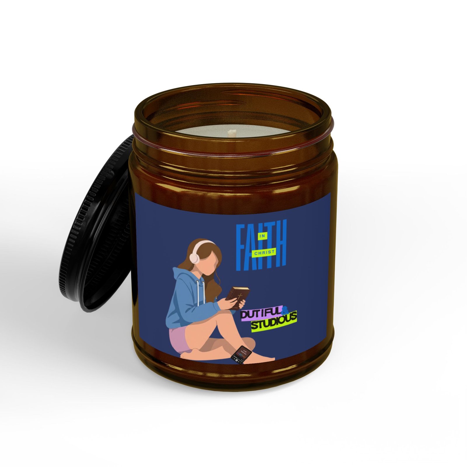 'Faith in Christ': Dutiful & Studious — Soy Candle (4oz & 9oz) - Image 6