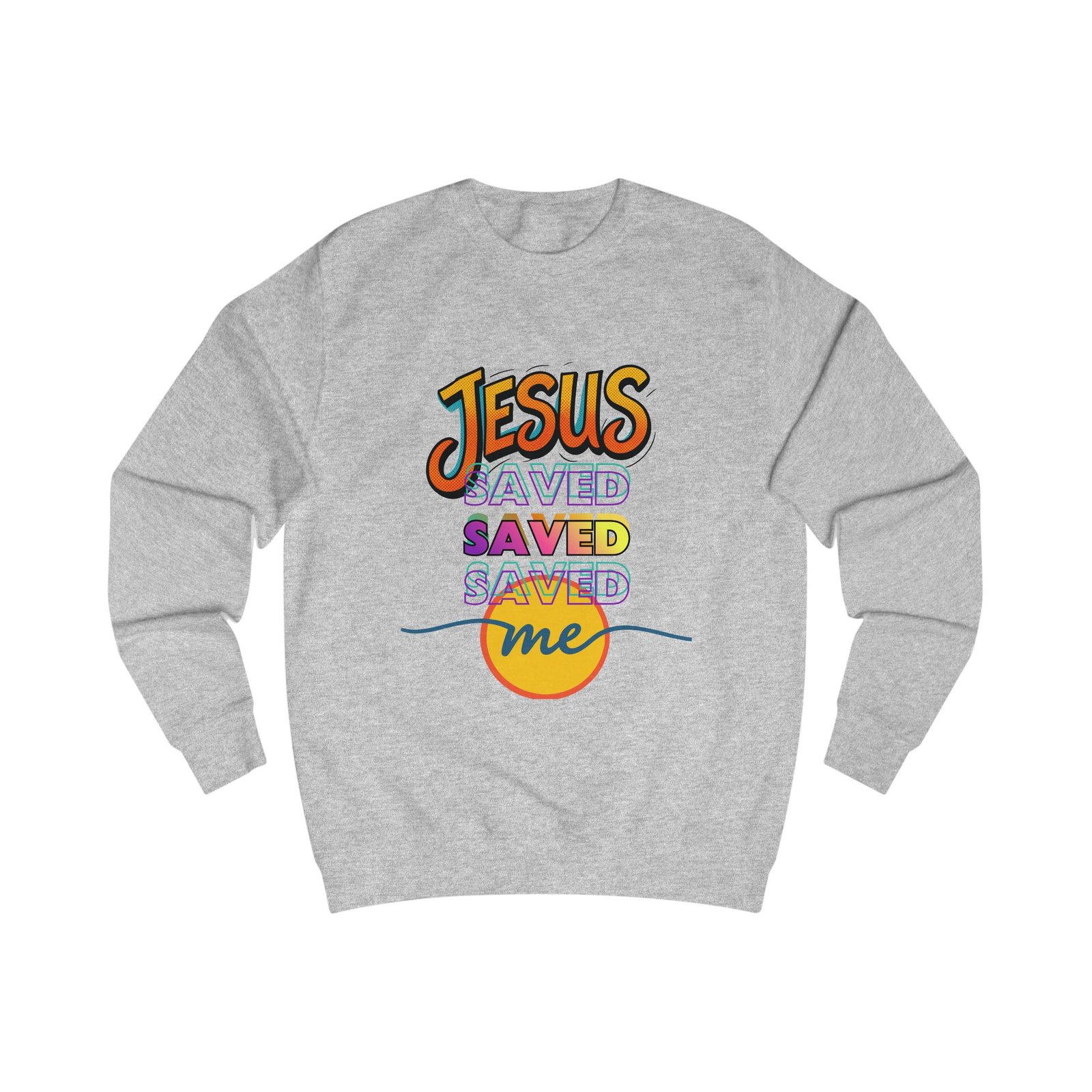 "Jesus Saved Me" — Retro Sweatshirt - Image 2