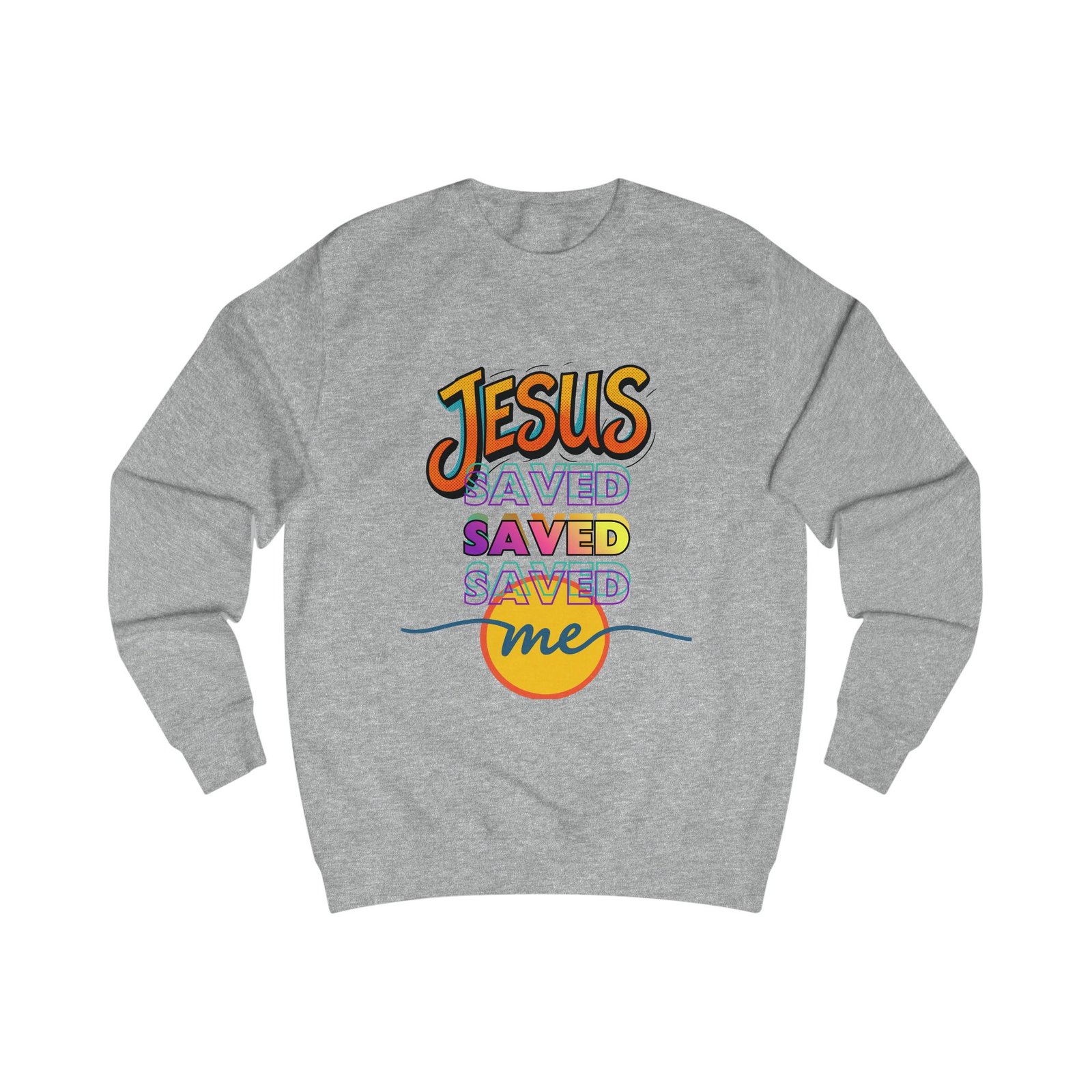 "Jesus Saved Me" — Retro Sweatshirt - Image 6