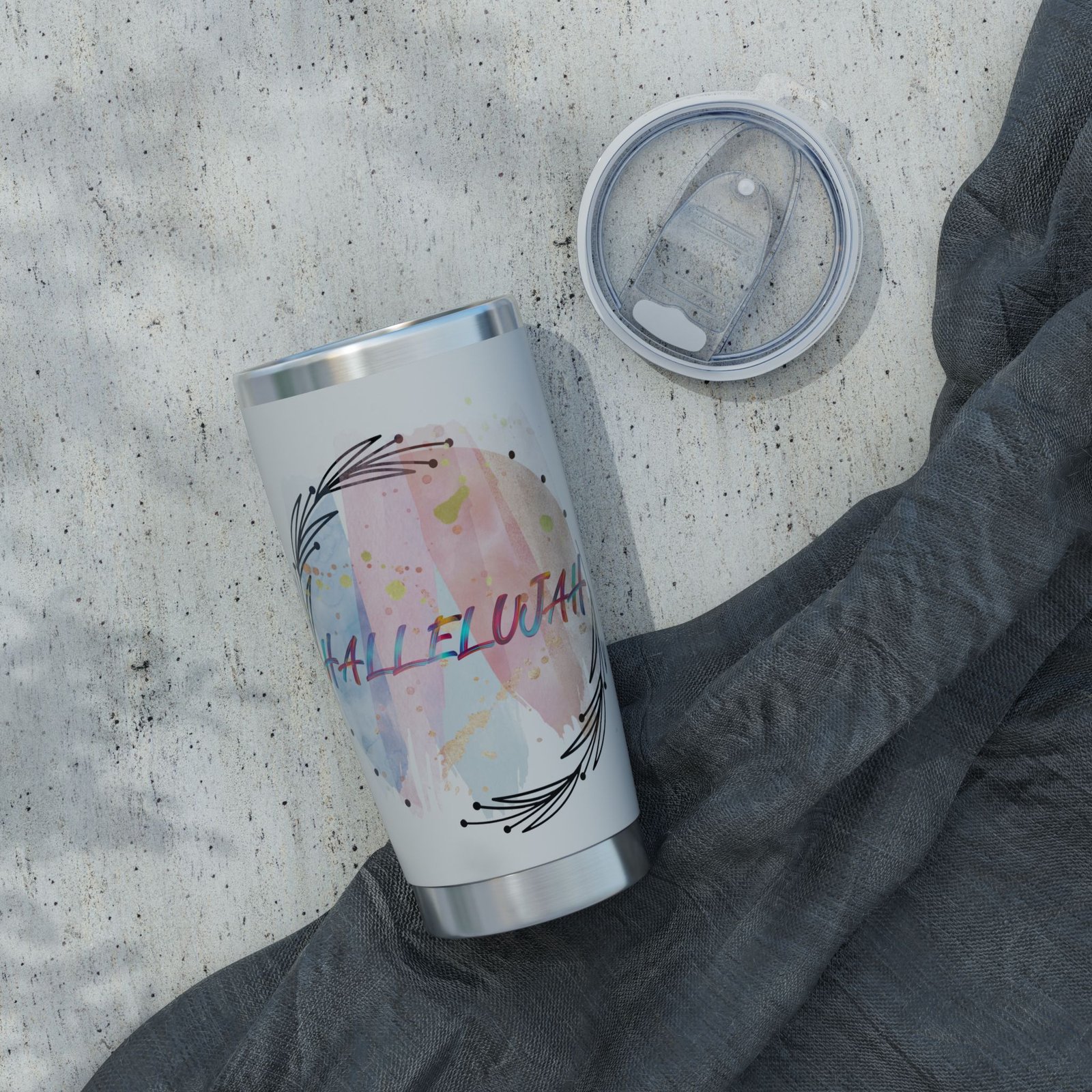 'Hallelujah' - Stainless Steel Tumbler (20oz) - Image 5