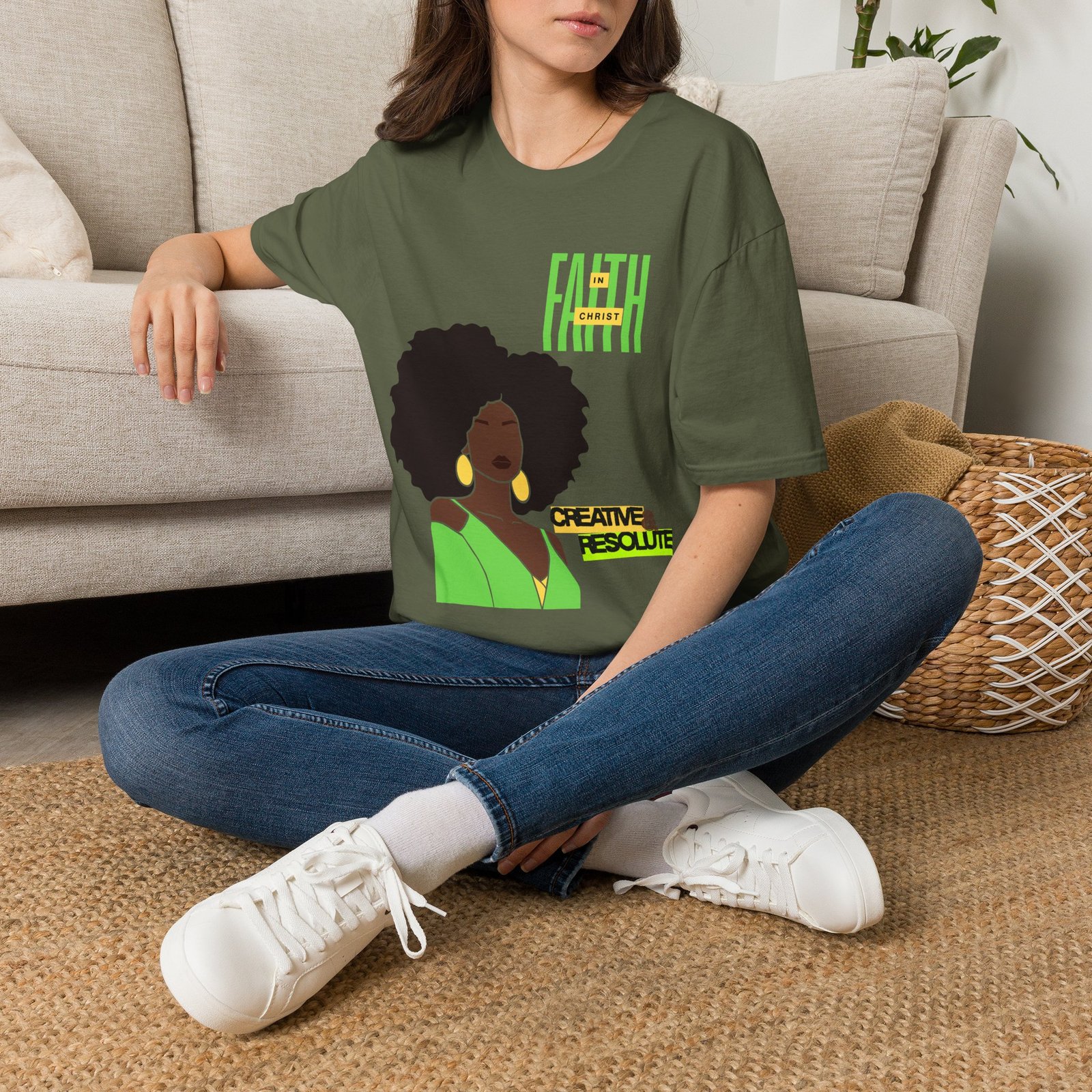 'Faith in Christ': Creative & Resolute — Tee - Image 3