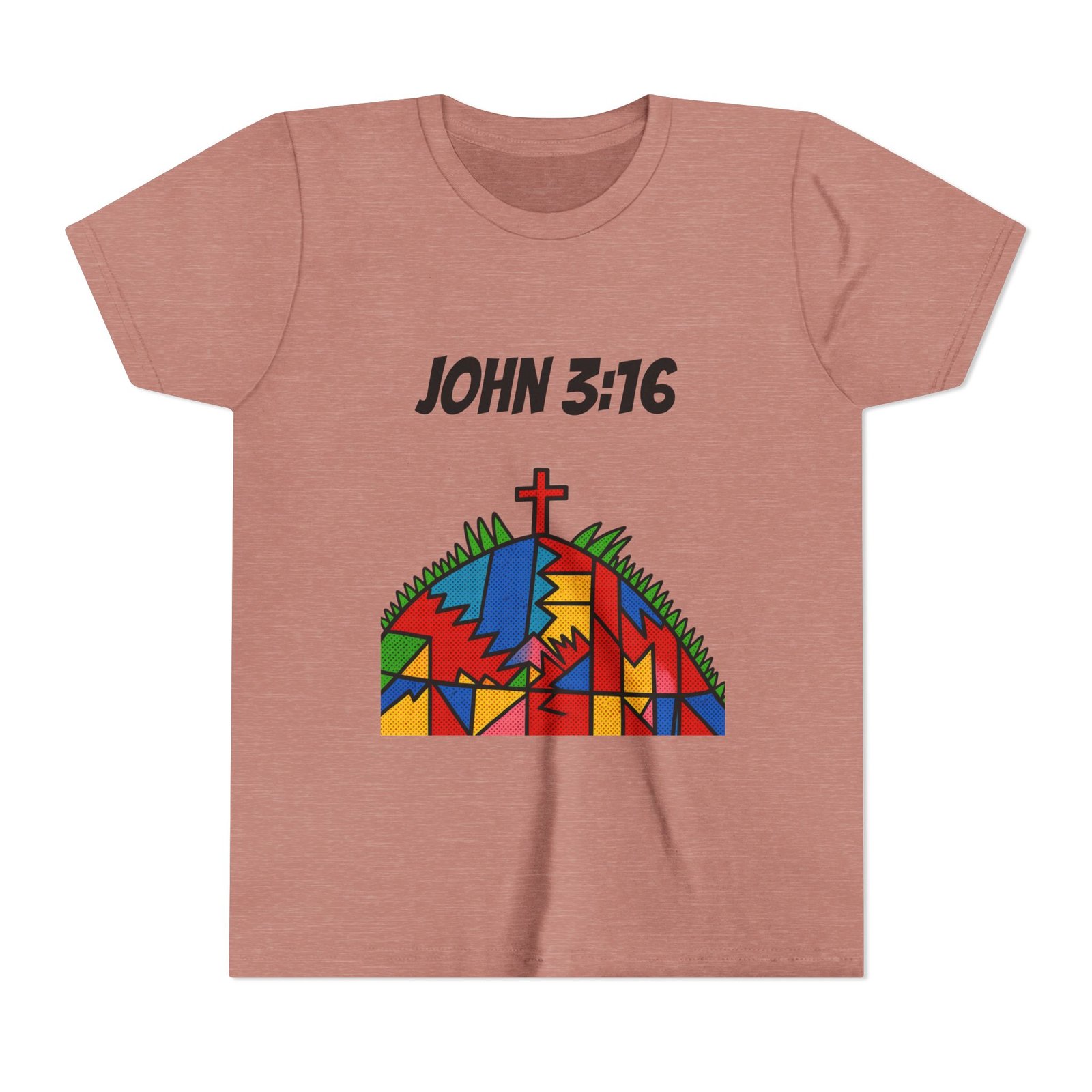 'John 3:16' Youth — T-Shirt - Image 4