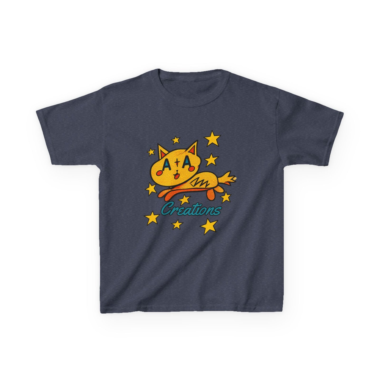 'A+A Creations' Star Gaze Kitty - Kids Tee - Image 13
