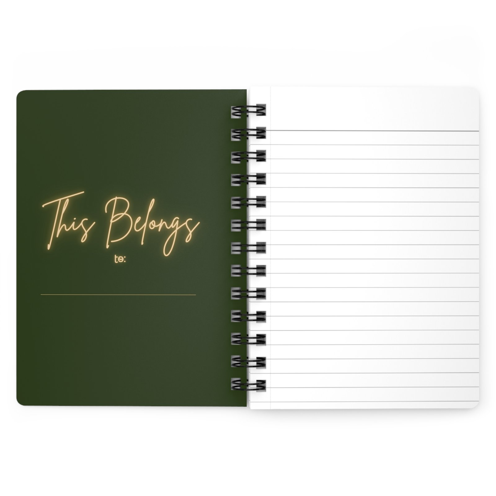 Proverbs 31:30: Gold Heart— Spiral Notebook - Image 3
