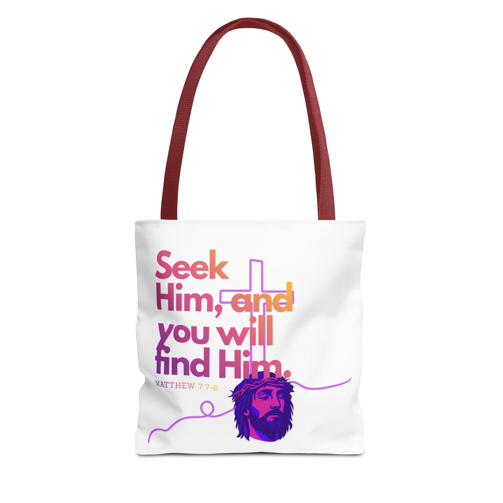 "Seek Him" Tote Bag - Image 4