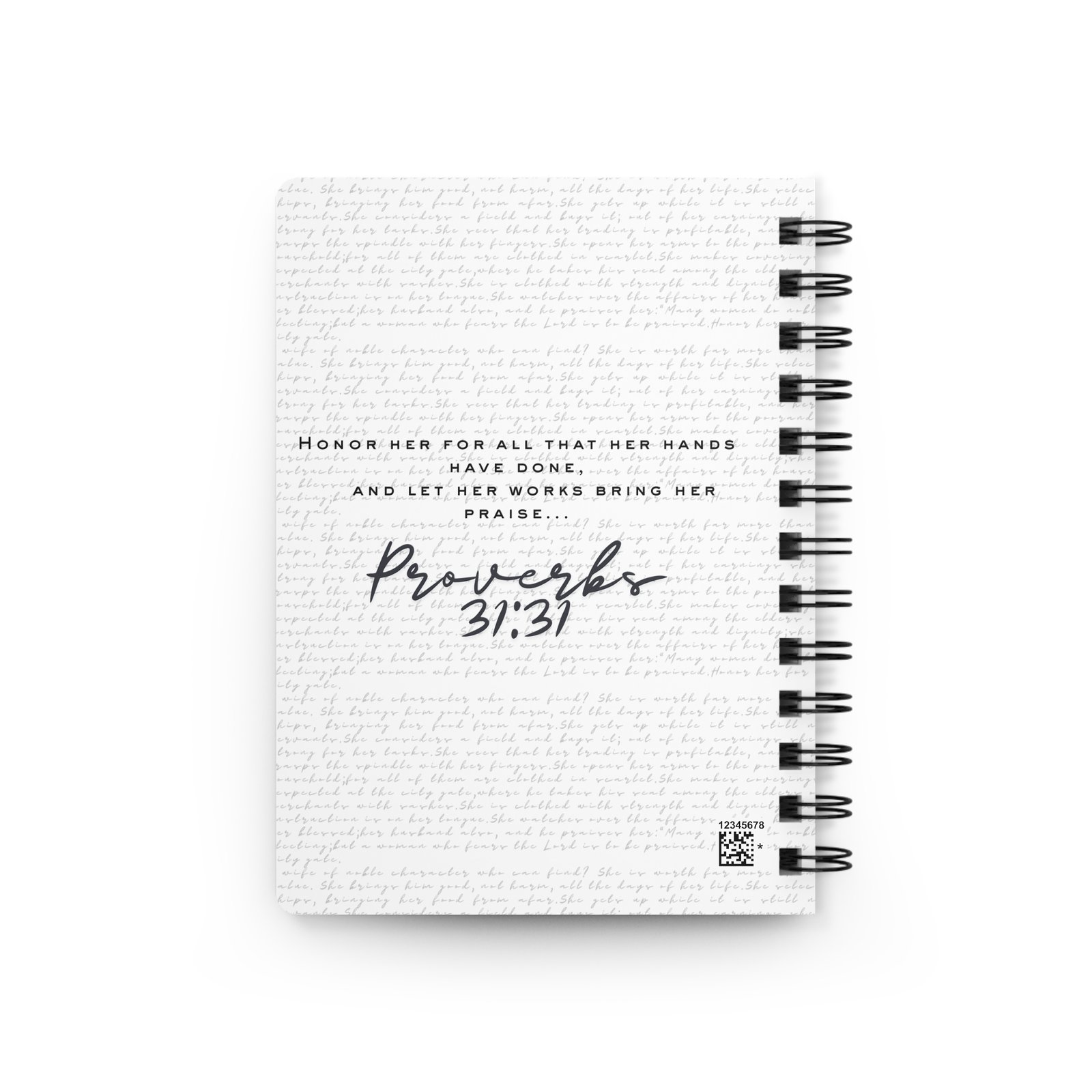Proverbs 31:31 The Multitude - Spiral Notebook - Image 2