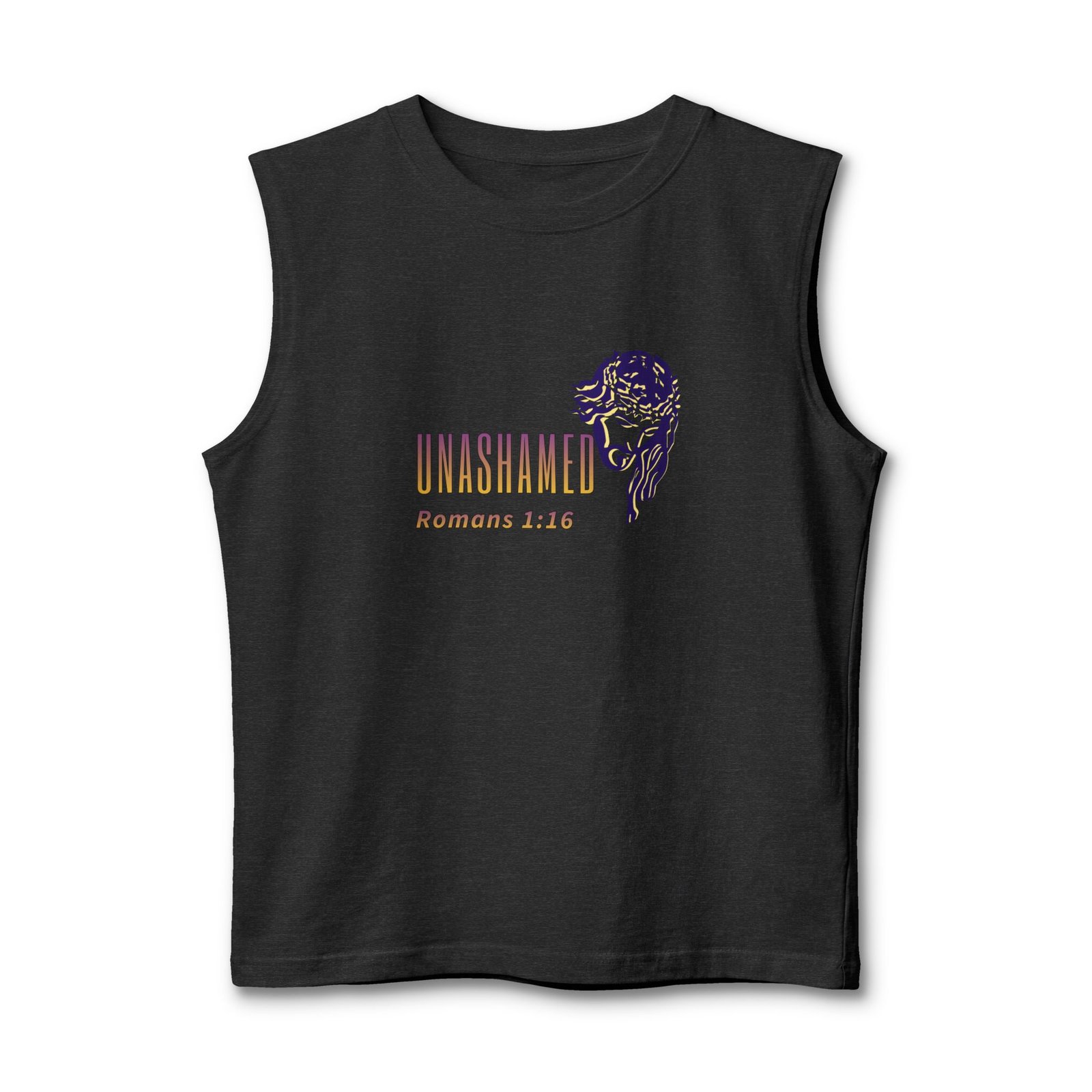 Unashamed Romans 1:16 - Muscle Tank - Image 10