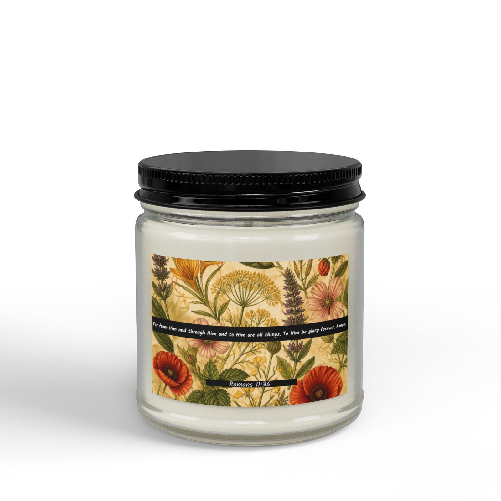 Romans 11:36: Botanical Design — Soy Candle (4oz & 9oz) - Image 5