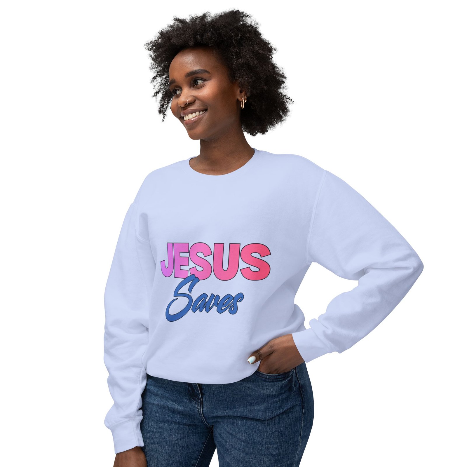 “Jesus Saves” - Crewneck - Image 12