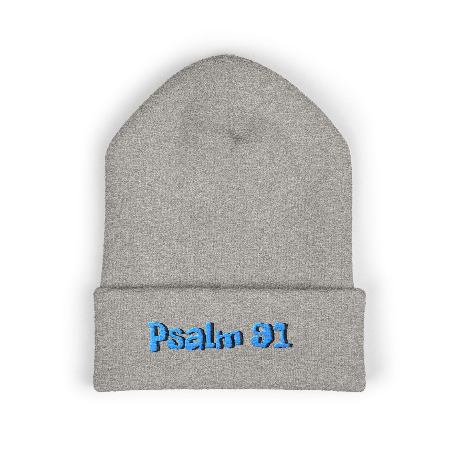 Psalm 91 Embroidered Cuffed Beanie - Image 25