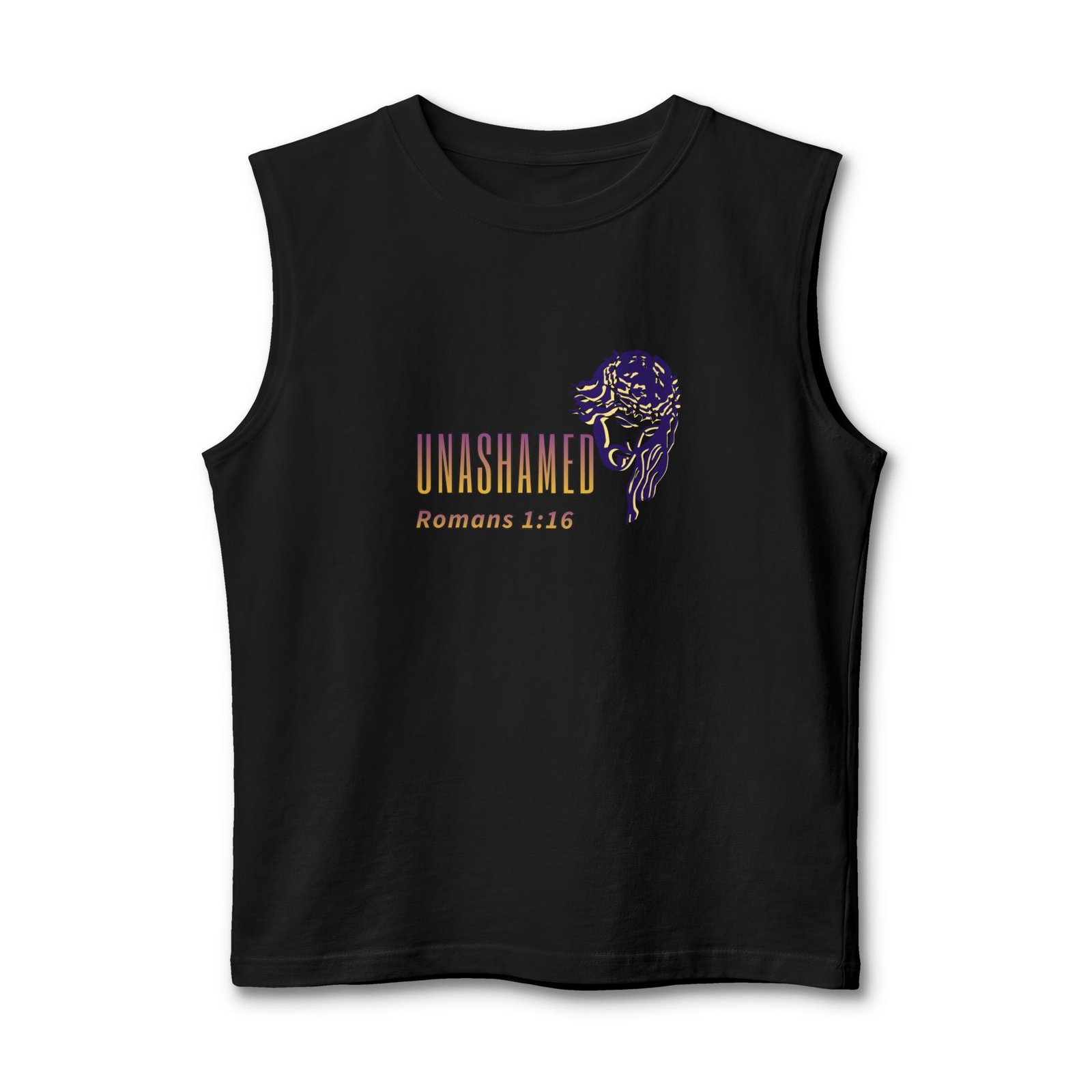 Unashamed Romans 1:16 - Muscle Tank - Image 4