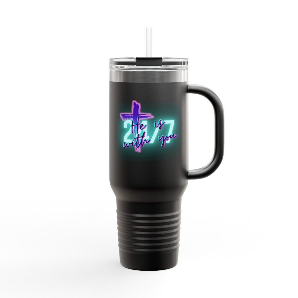 'He is with you' — Insulated Travel Mug (40oz)
