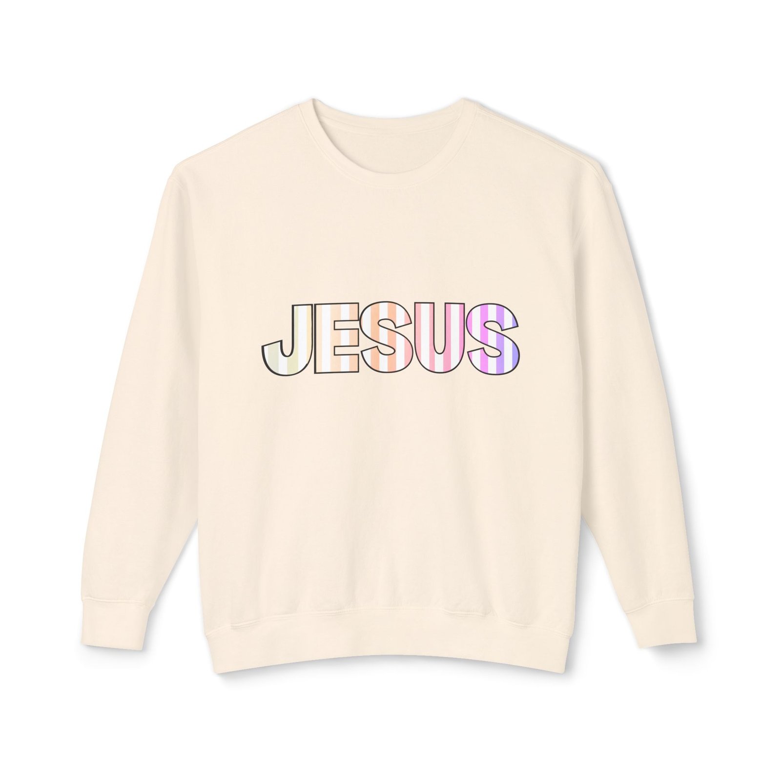 'Jesus' Striped - Crewneck - Image 3