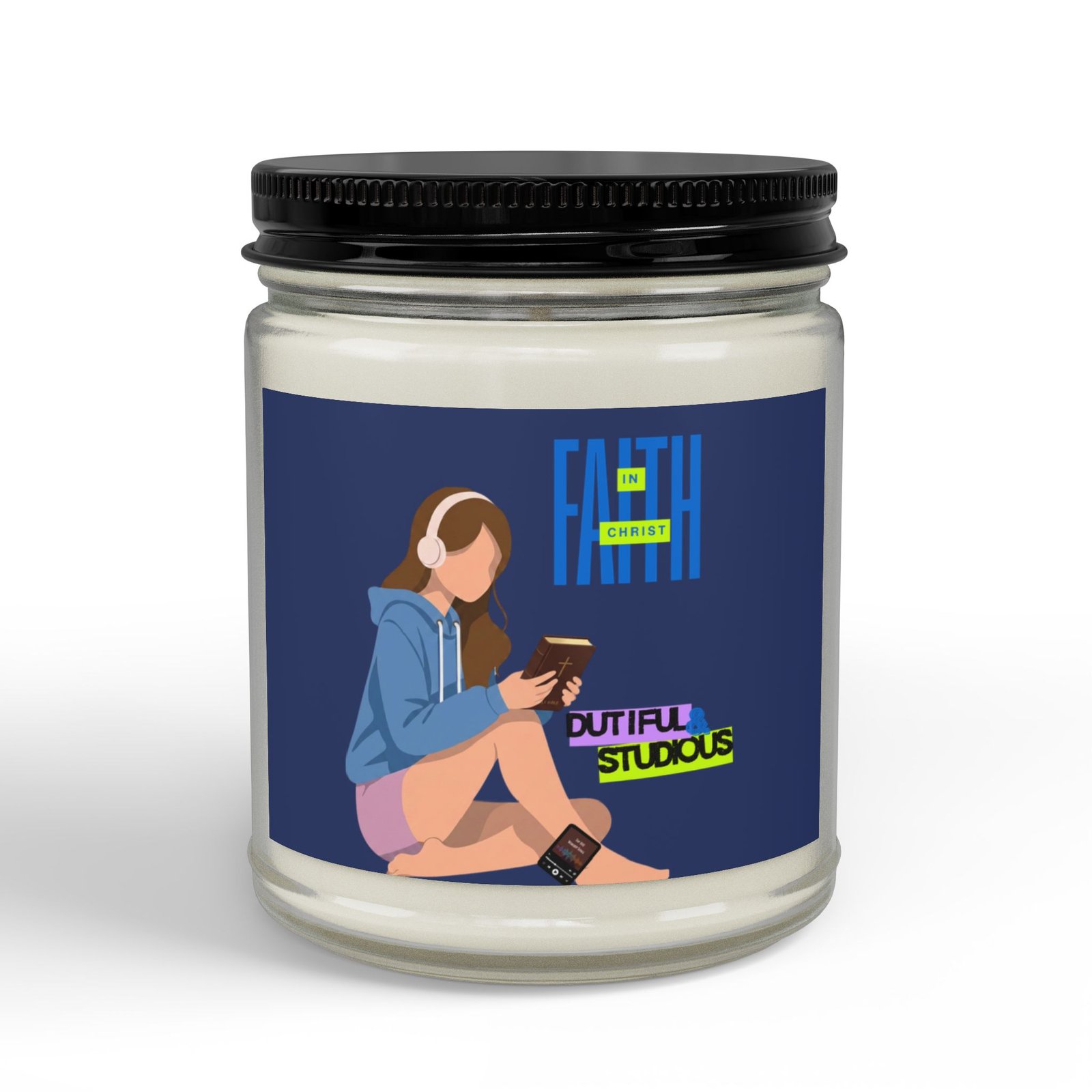 'Faith in Christ': Dutiful & Studious — Soy Candle (4oz & 9oz) - Image 7