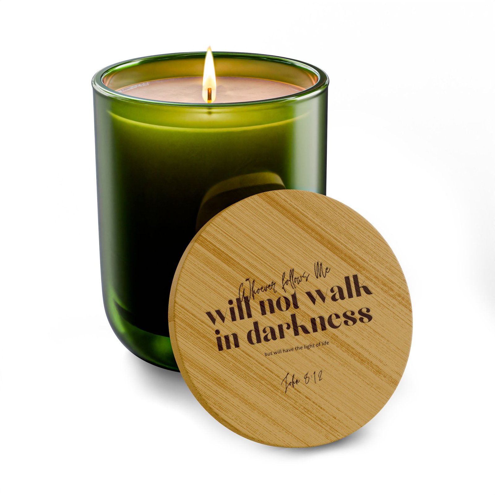 "I Will Not Walk in Darkness" — Scented Soy Candle