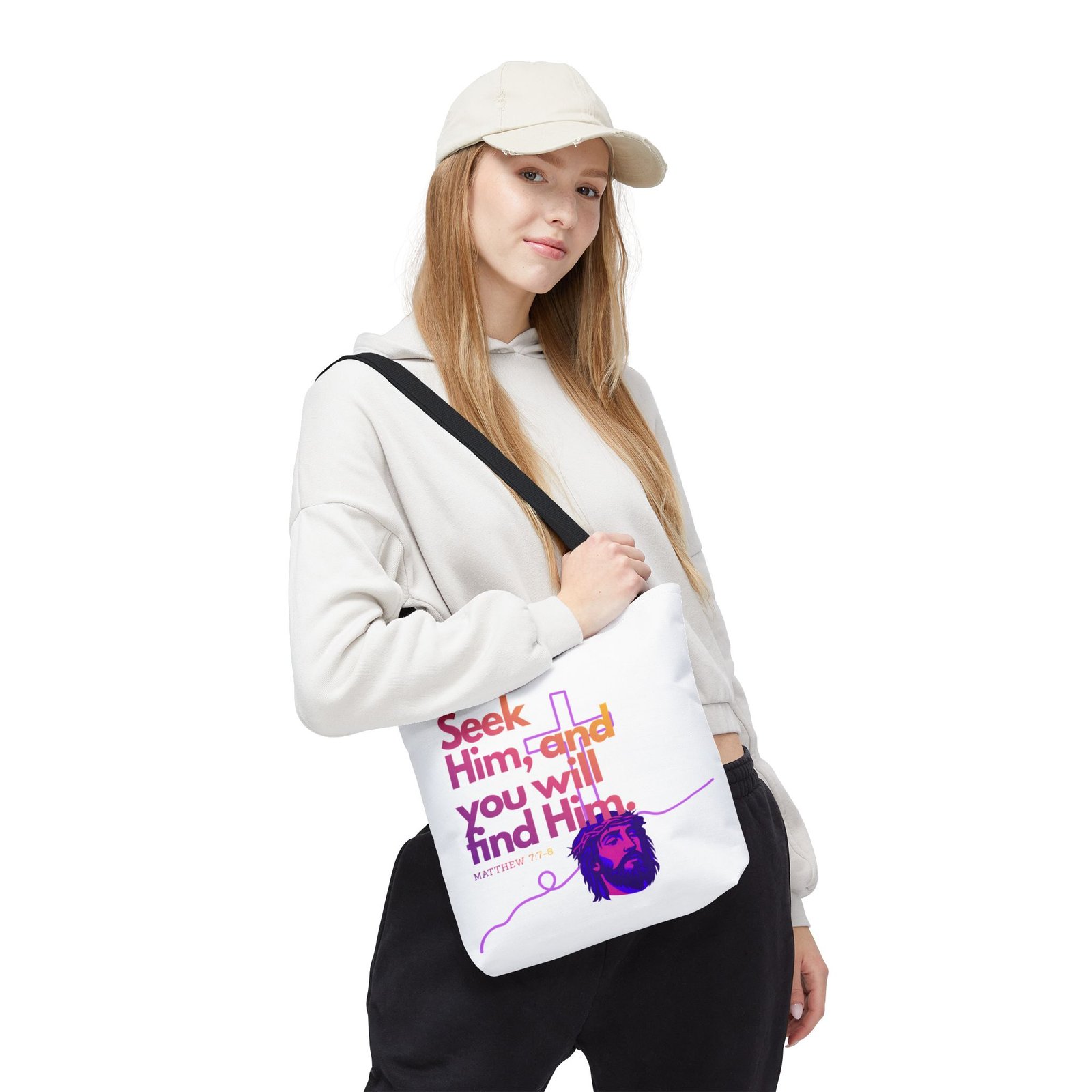 "Seek Him" Tote Bag - Image 3