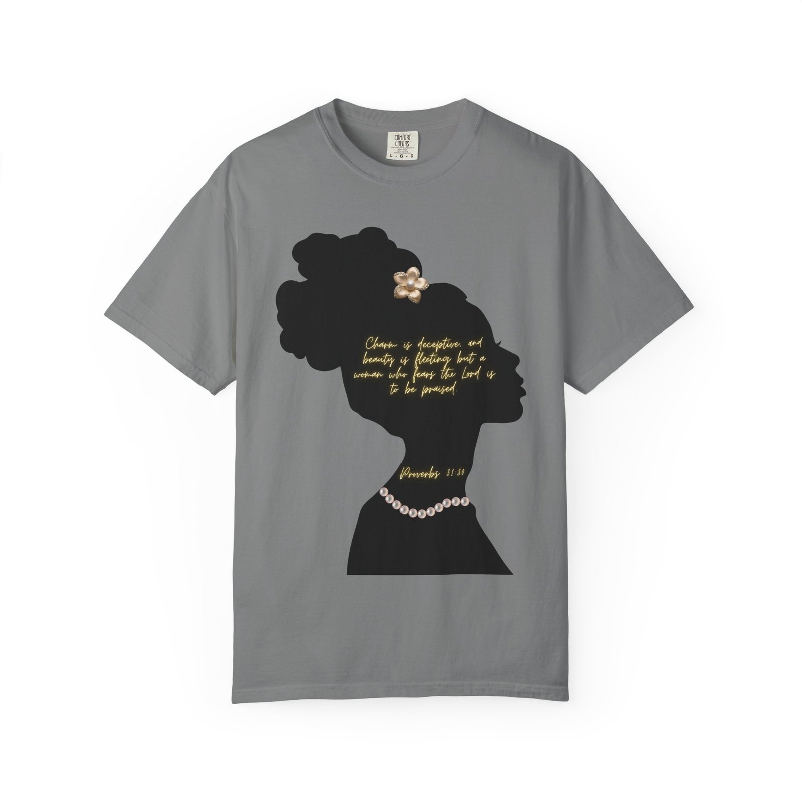 Proverbs 31:30 Pearls - T-Shirt - Image 6