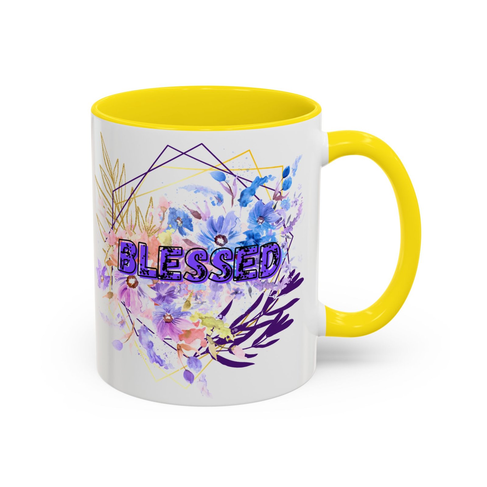 'Blessed' — Floral Accent Coffee Mug (11oz, 15oz) - Image 14