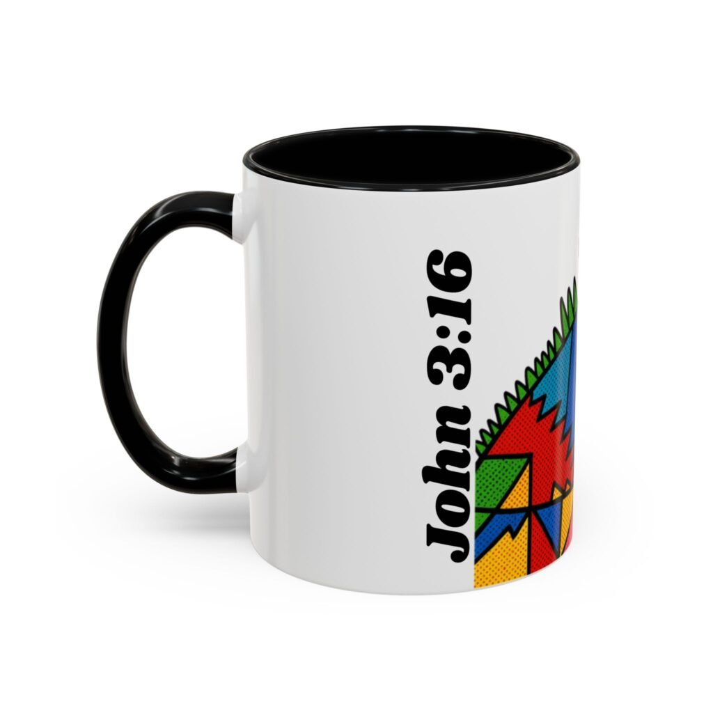John 3:16 Art — Accent Coffee Mug  (11/15oz)