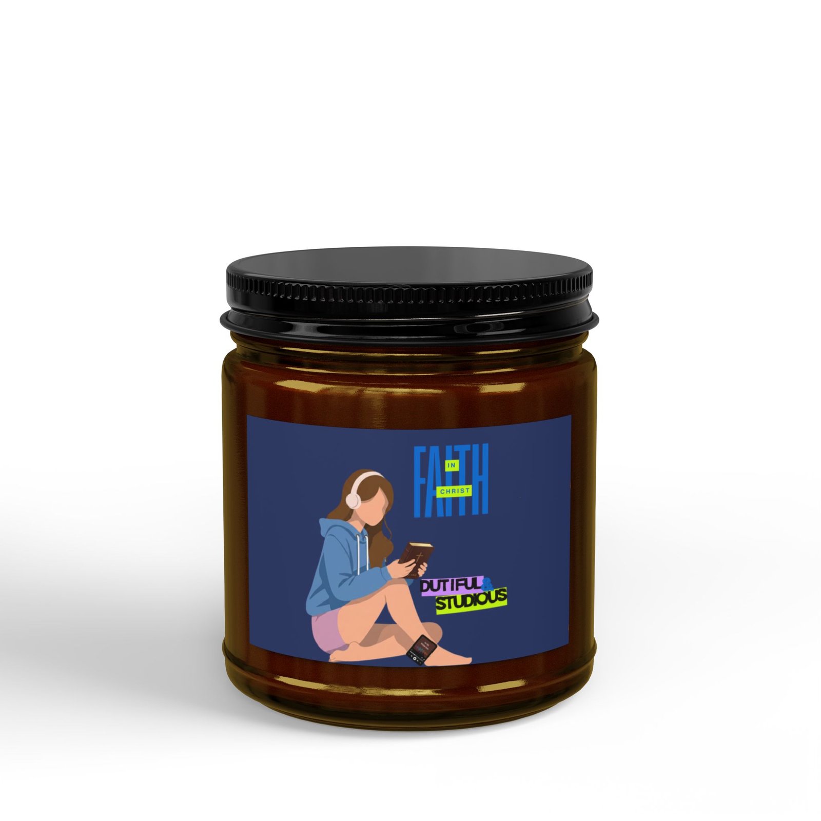 'Faith in Christ': Dutiful & Studious — Soy Candle (4oz & 9oz) - Image 3
