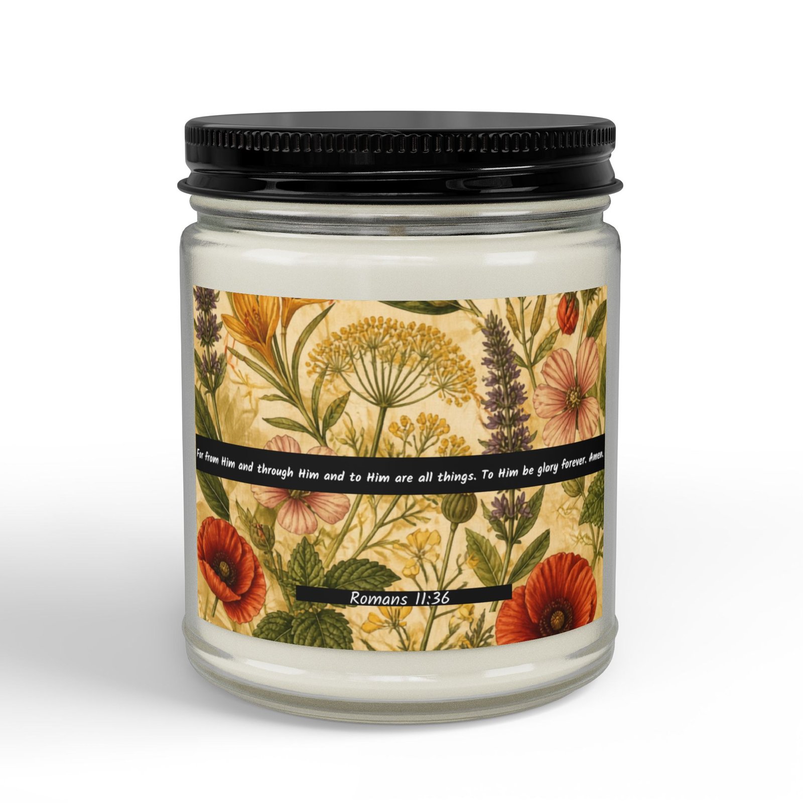 Romans 11:36: Botanical Design — Soy Candle (4oz & 9oz) - Image 7