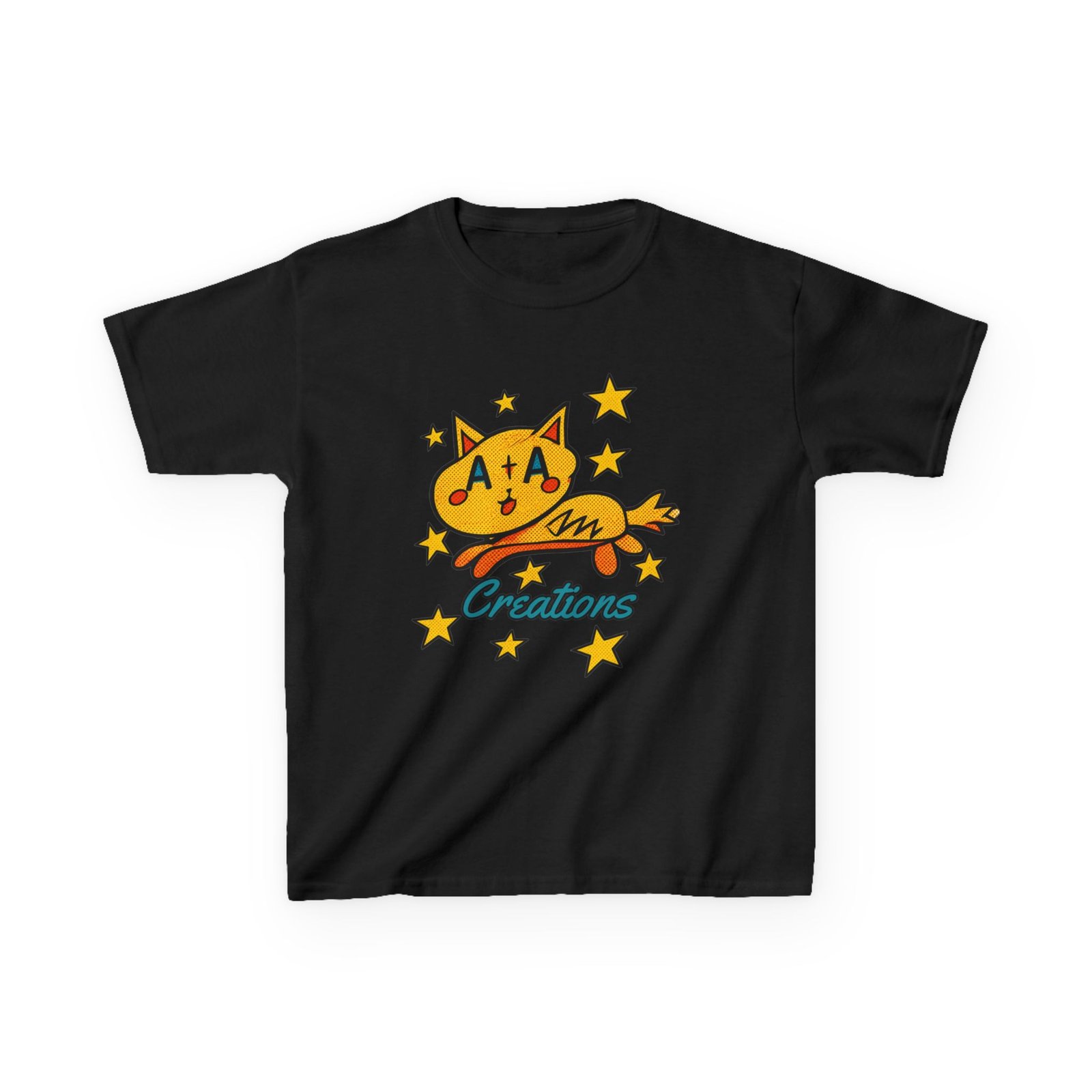 'A+A Creations' Star Gaze Kitty - Kids Tee - Image 4