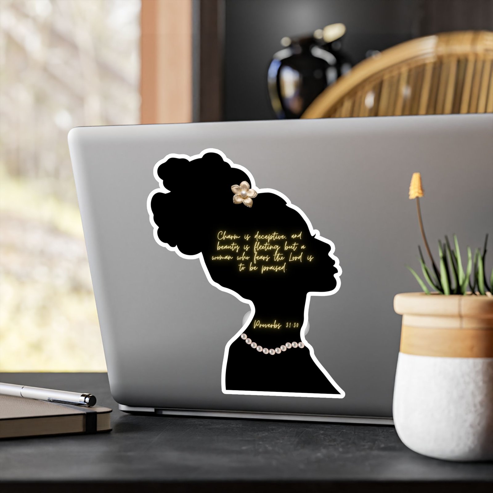 Proverbs 31:30: Pearls— Sticker - Image 16