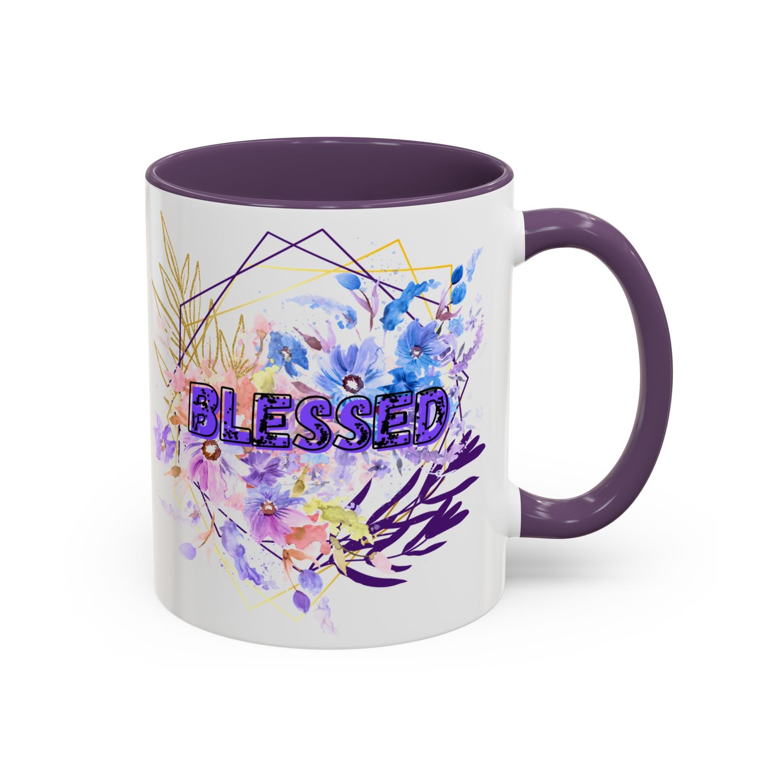 'Blessed' — Floral Accent Coffee Mug (11oz, 15oz) - Image 18