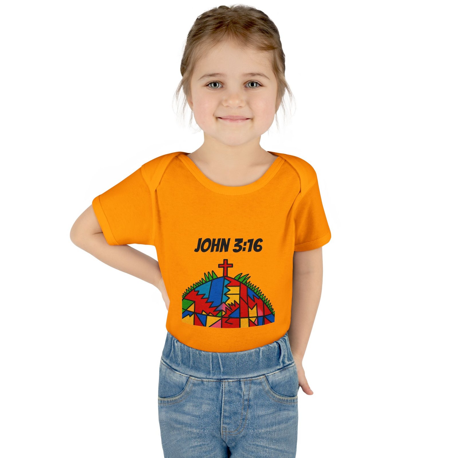 'John 3:16' - Infant Bodysuit - Image 10