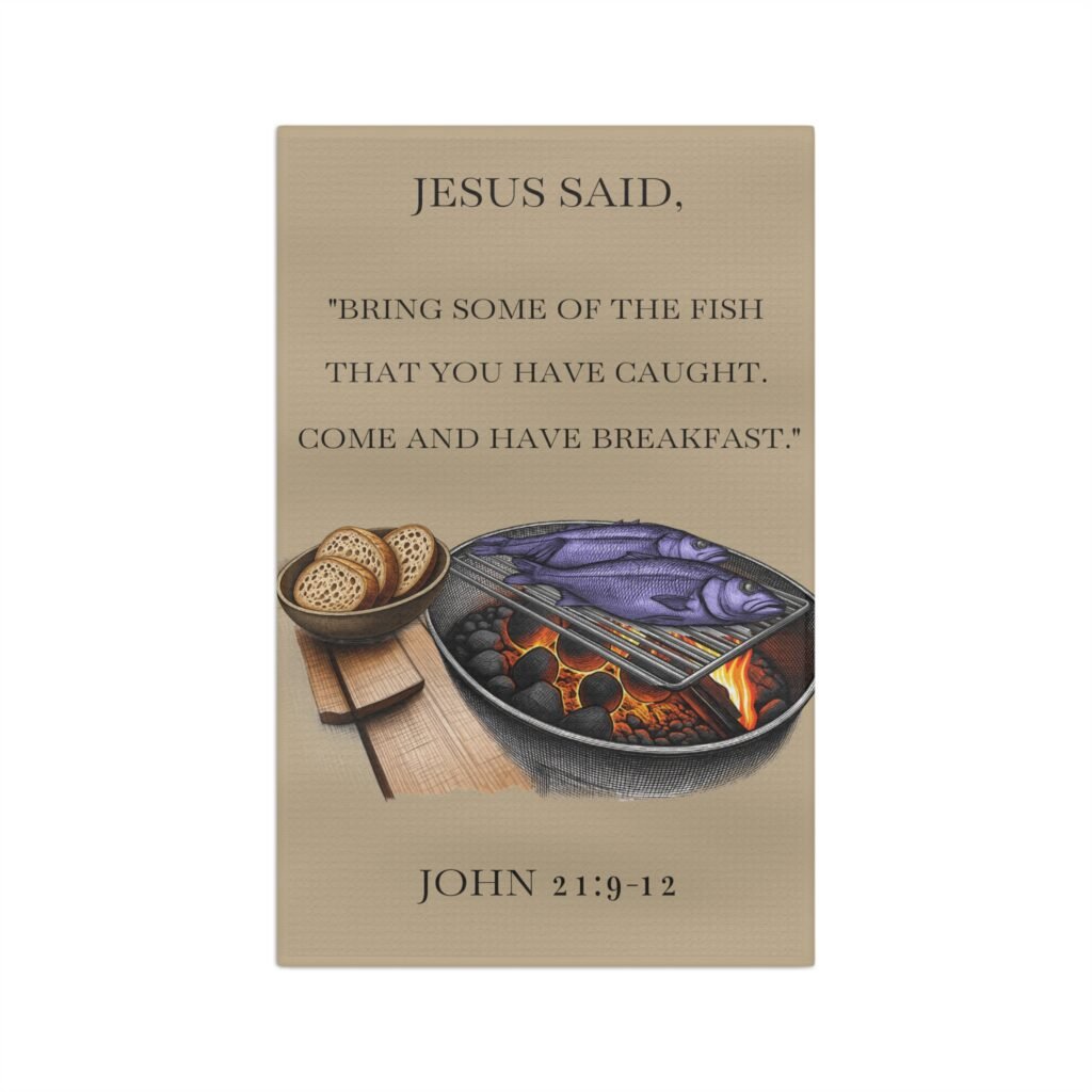'Jesus Said' - Microfiber Tea Towel