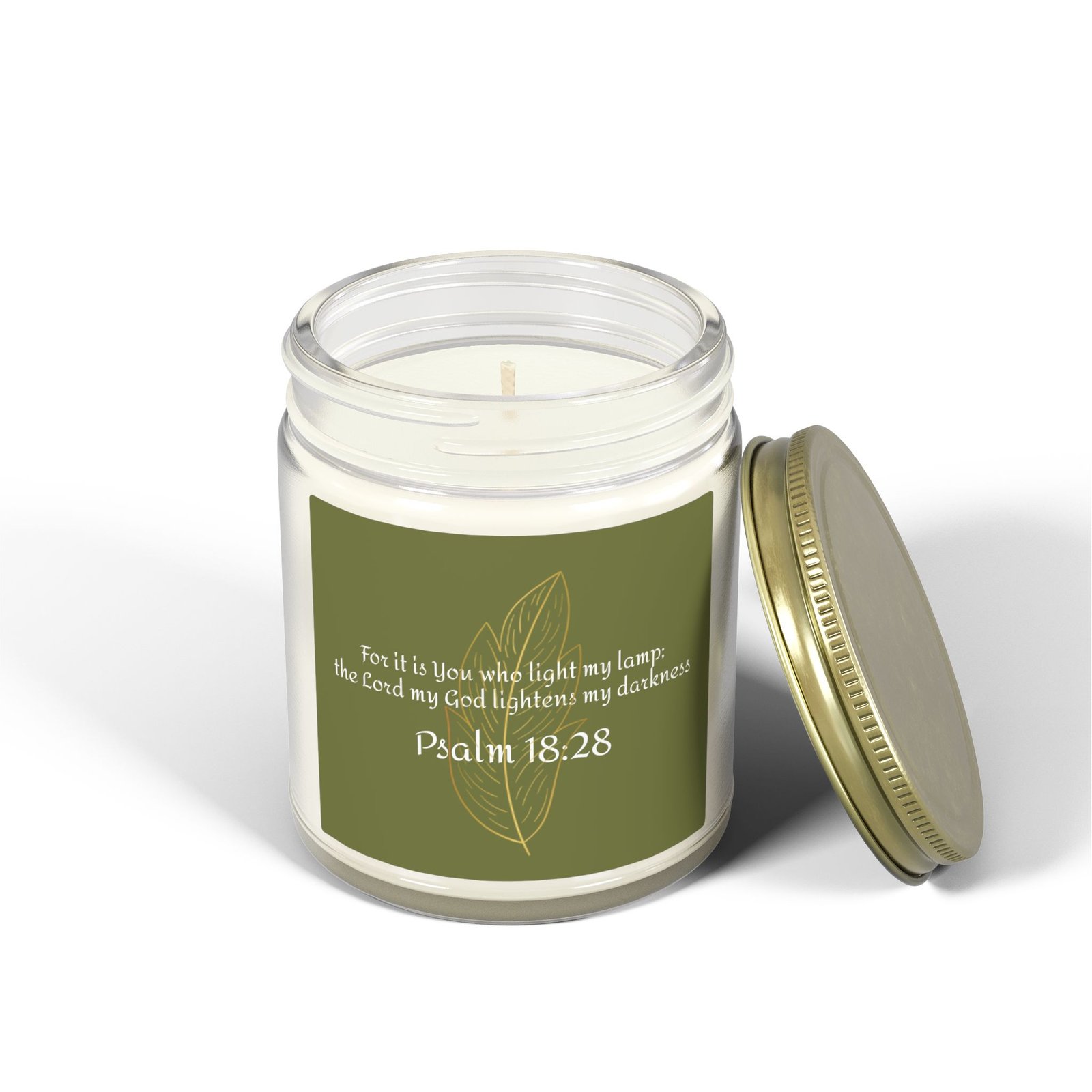 Psalm 18:28 Scented Candle — 4oz/9oz Jar - Image 7