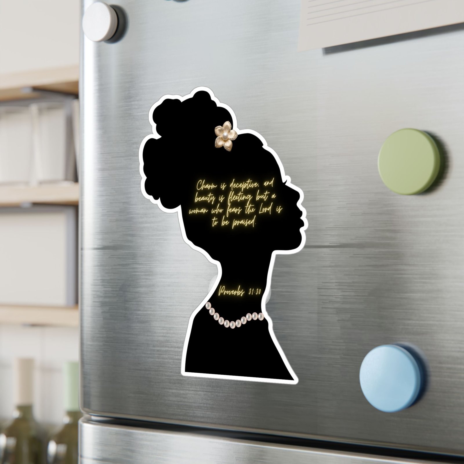 Proverbs 31:30: Pearls— Sticker - Image 15