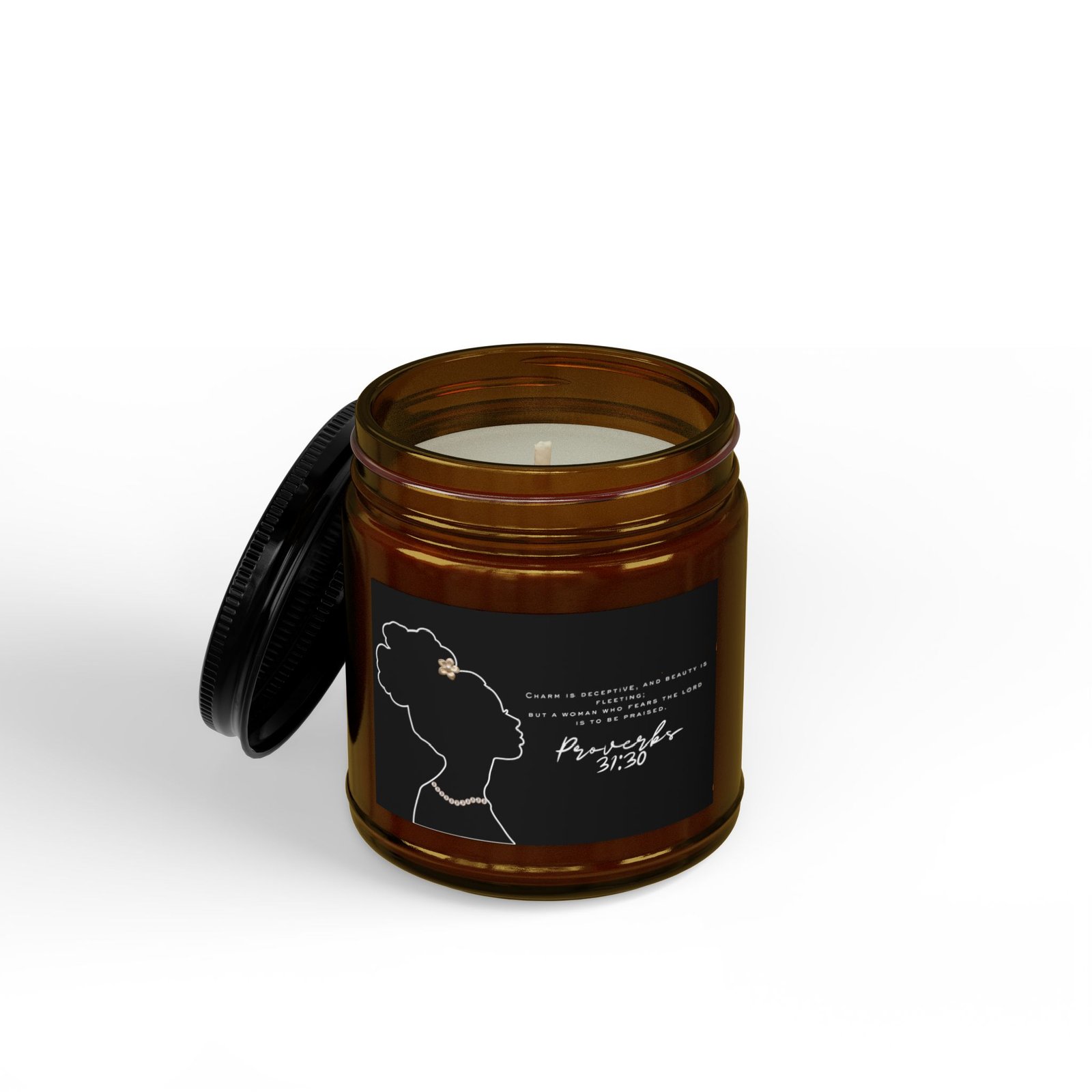 Proverbs 31:30: Pearls — Soy Candle (4oz & 9oz) - Image 4