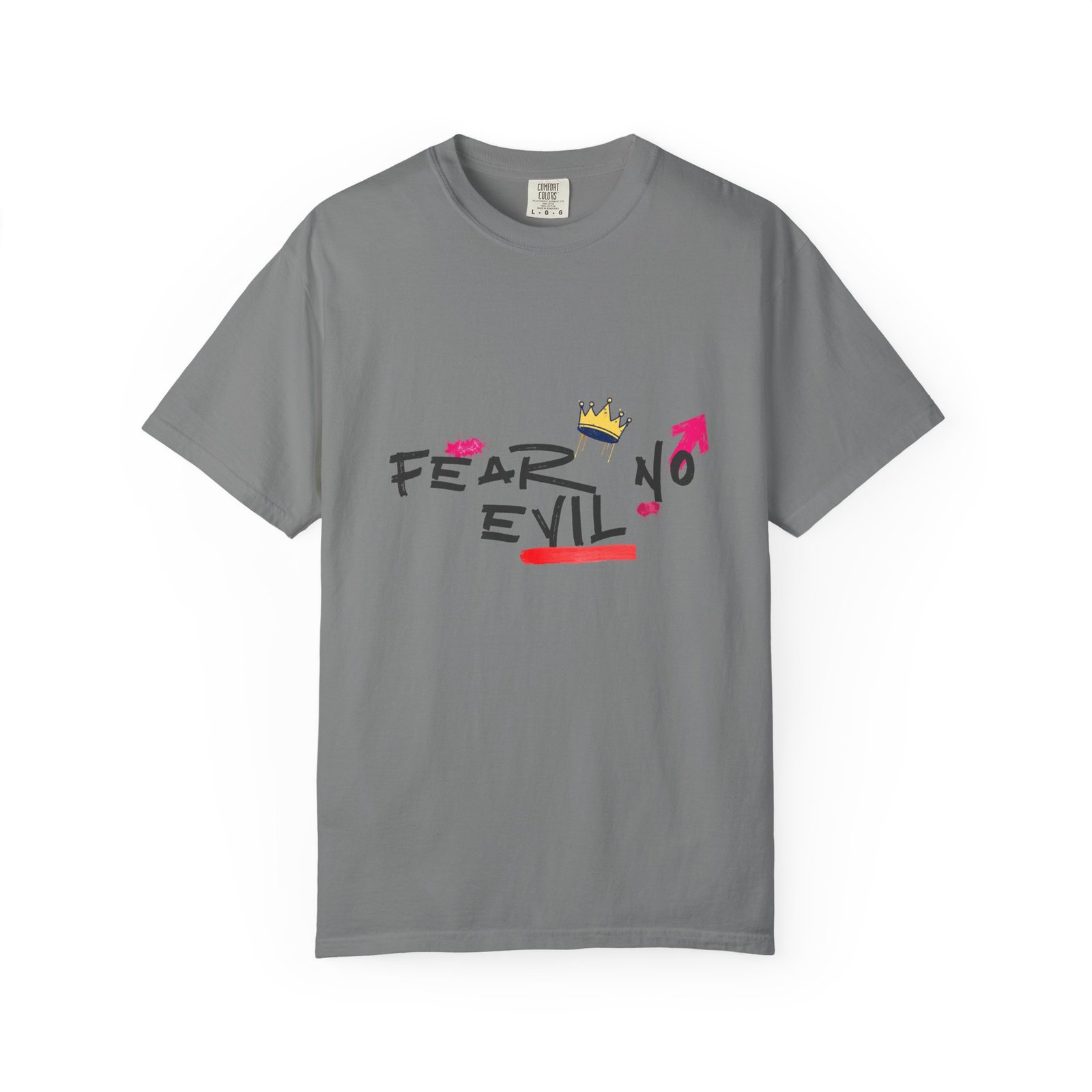 'Fear No Evil' Crown T-Shirt - Image 6