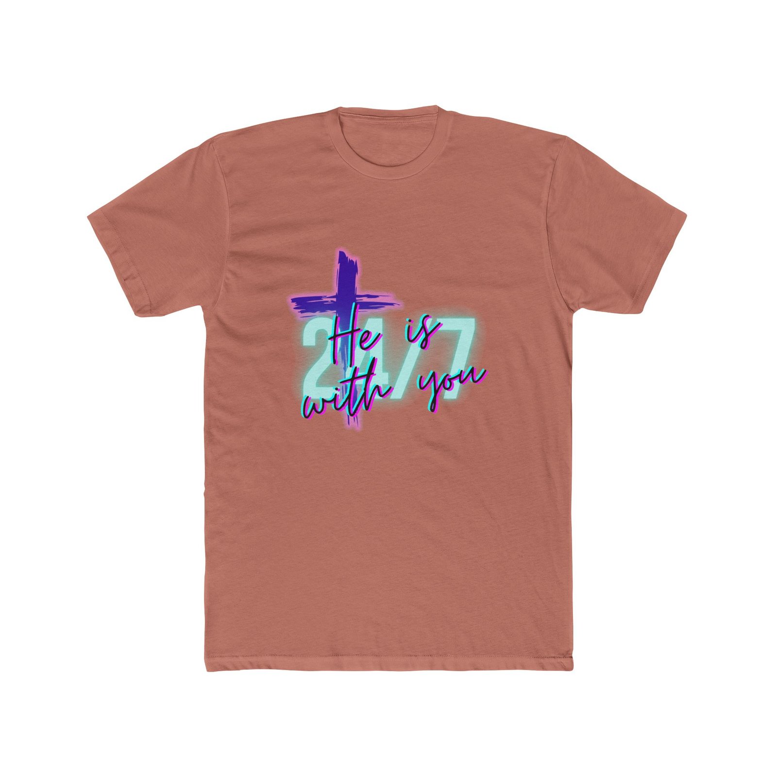 "He Is With You 24/7" — Tee - Image 4