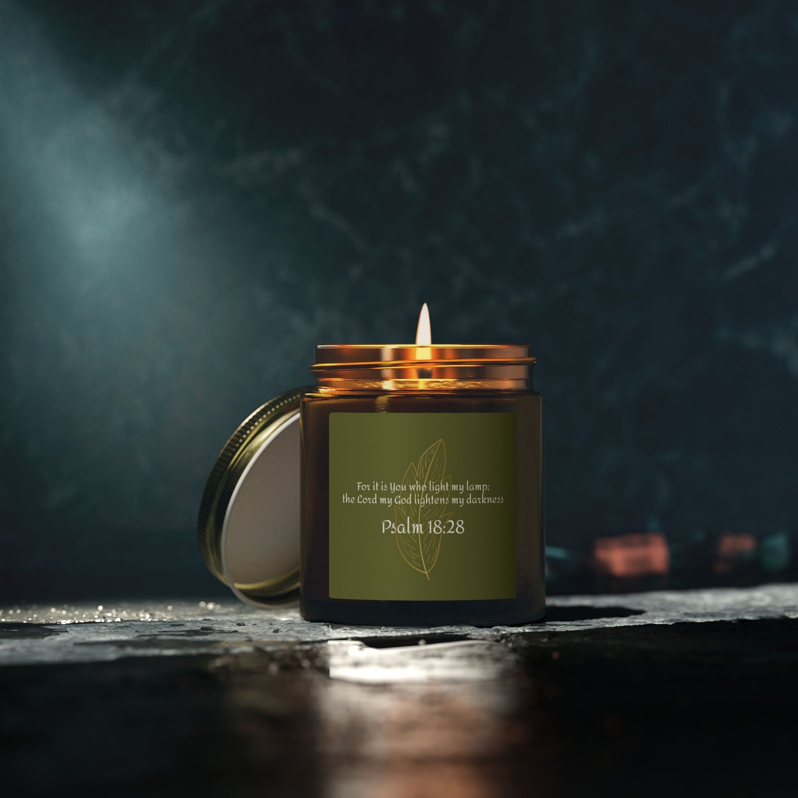 Psalm 18:28 Scented Candle — 4oz/9oz Jar - Image 5