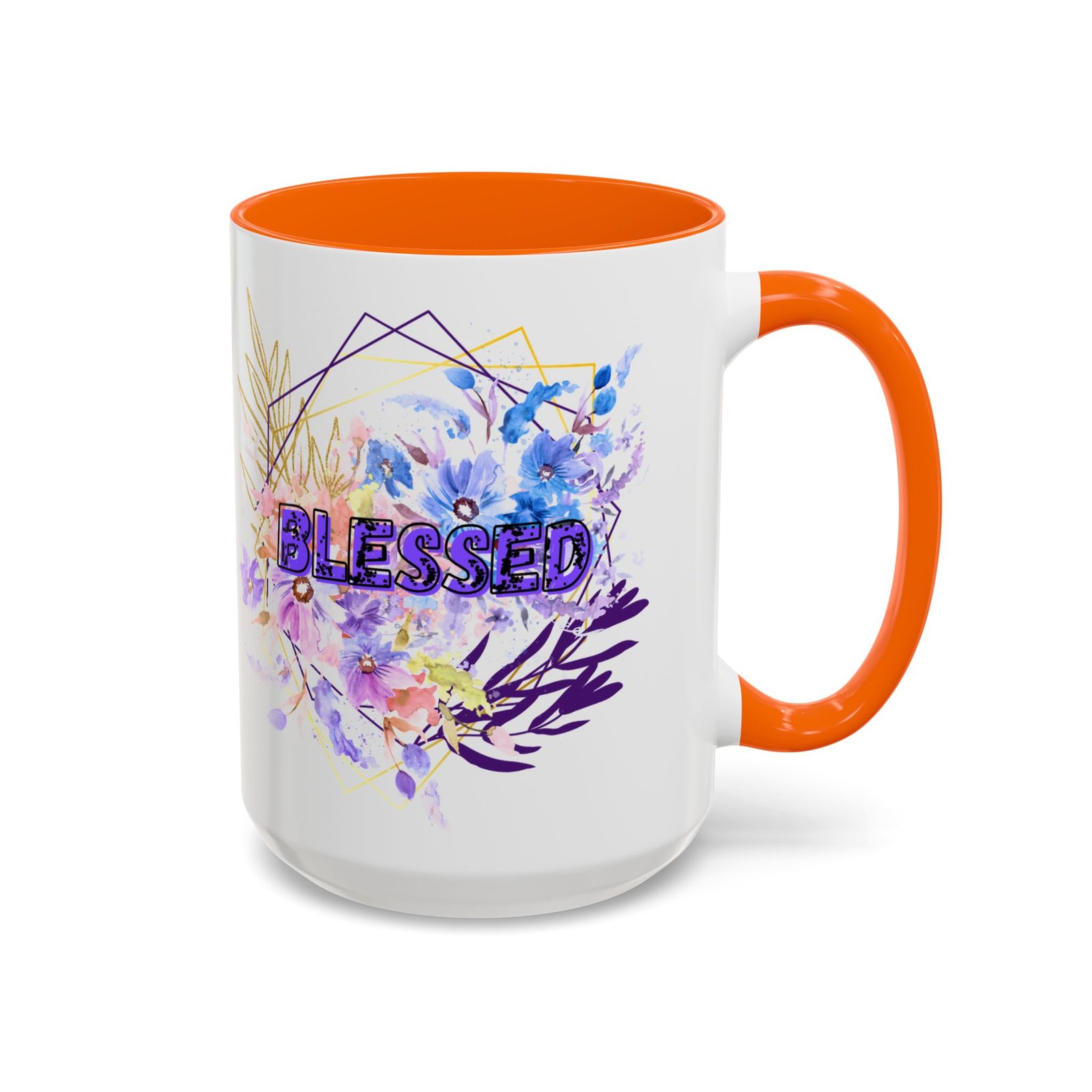 'Blessed' — Floral Accent Coffee Mug (11oz, 15oz) - Image 15