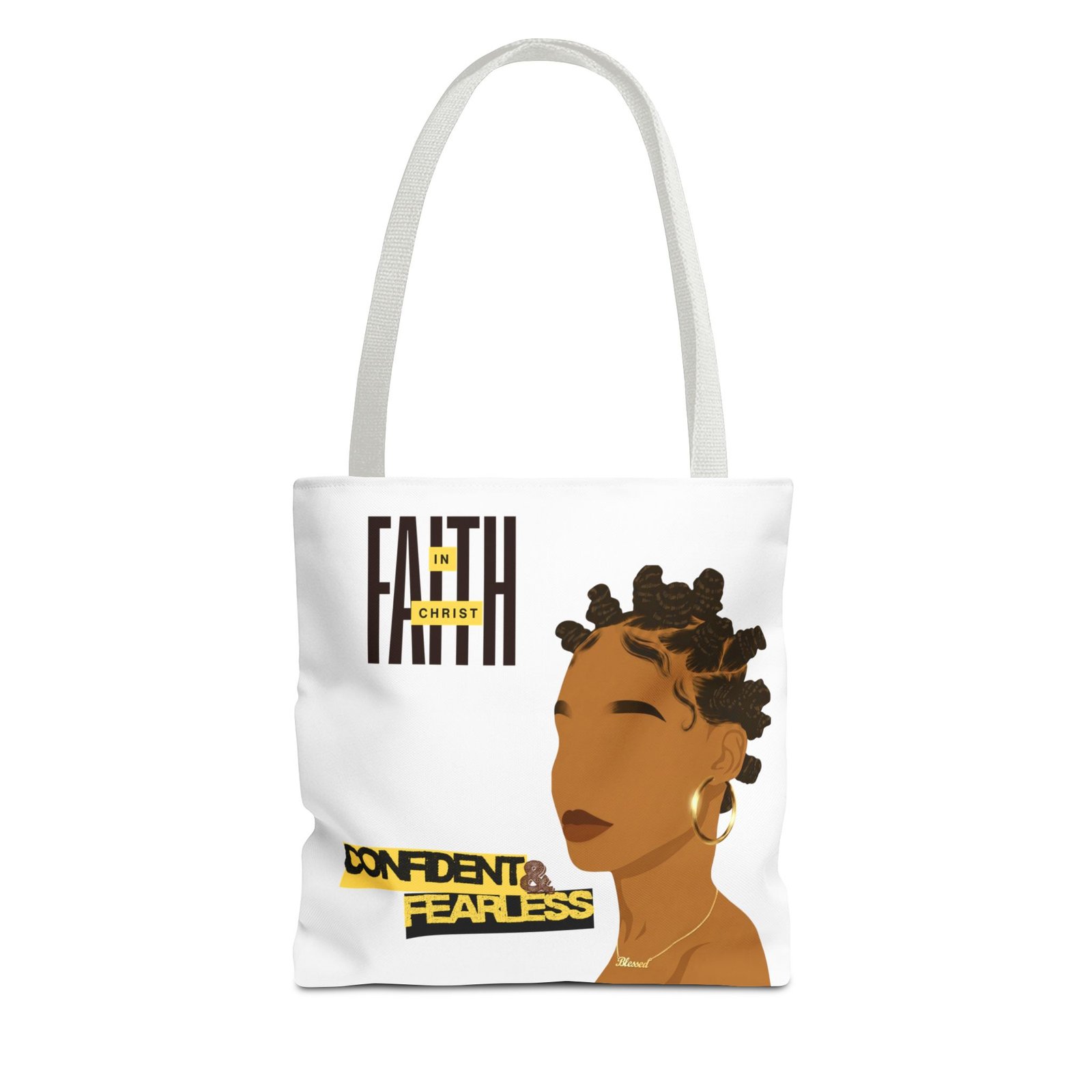 'Faith In Christ: Confident & Fearless' - Tote Bag - Image 7