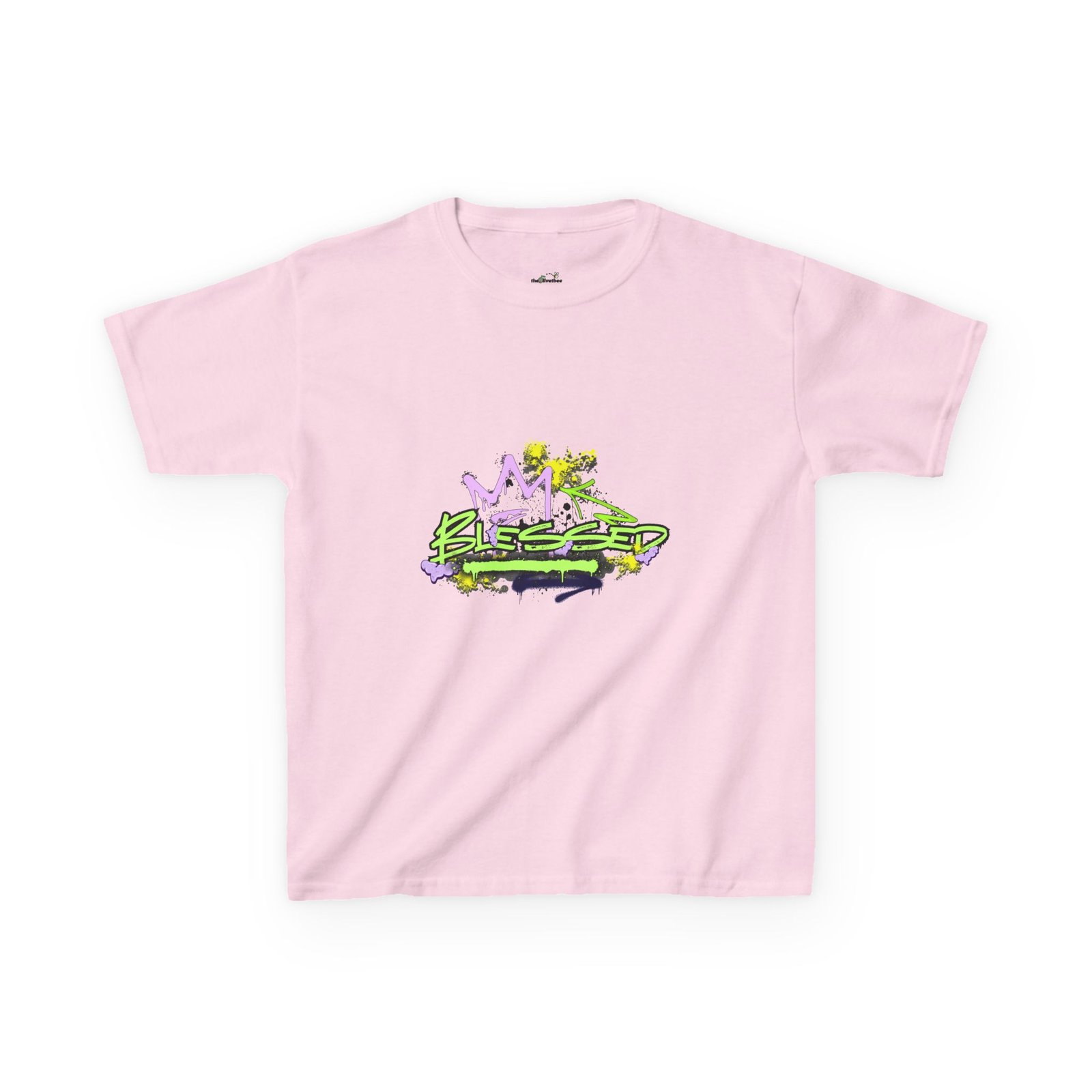 'Blessed' Graffiti - Kids Tee - Image 49