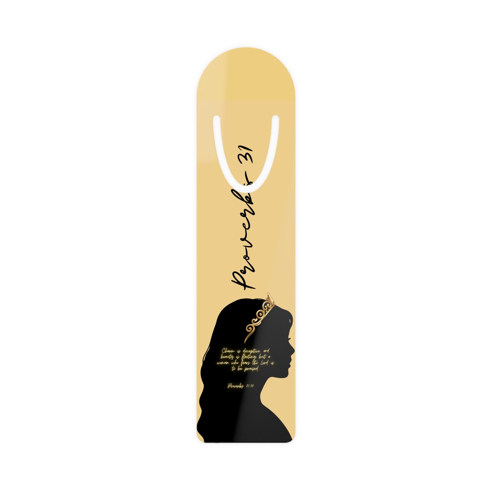 Proverbs 31:30: Gold Crown — Bookmark
