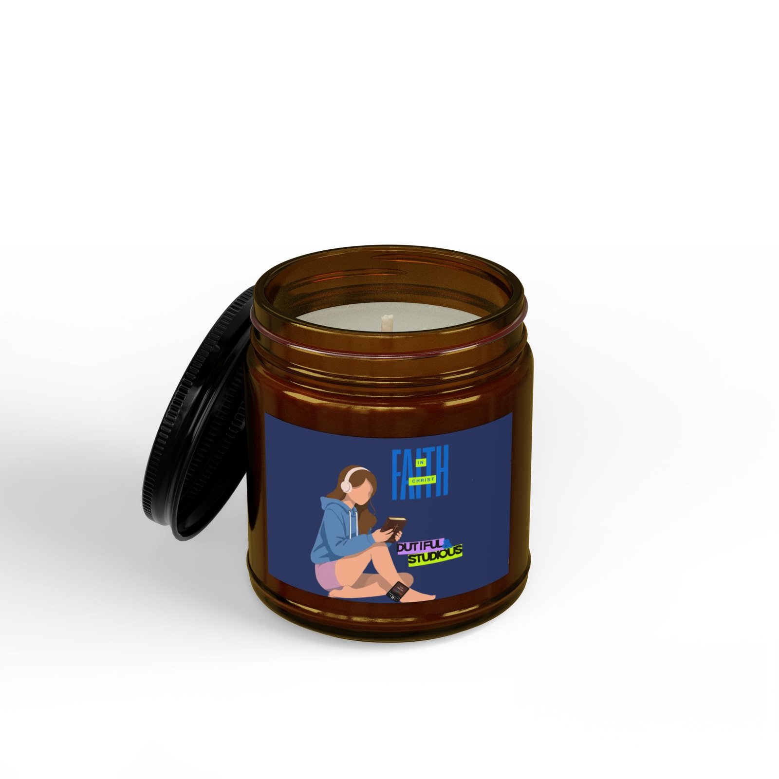 'Faith in Christ': Dutiful & Studious — Soy Candle (4oz & 9oz) - Image 4