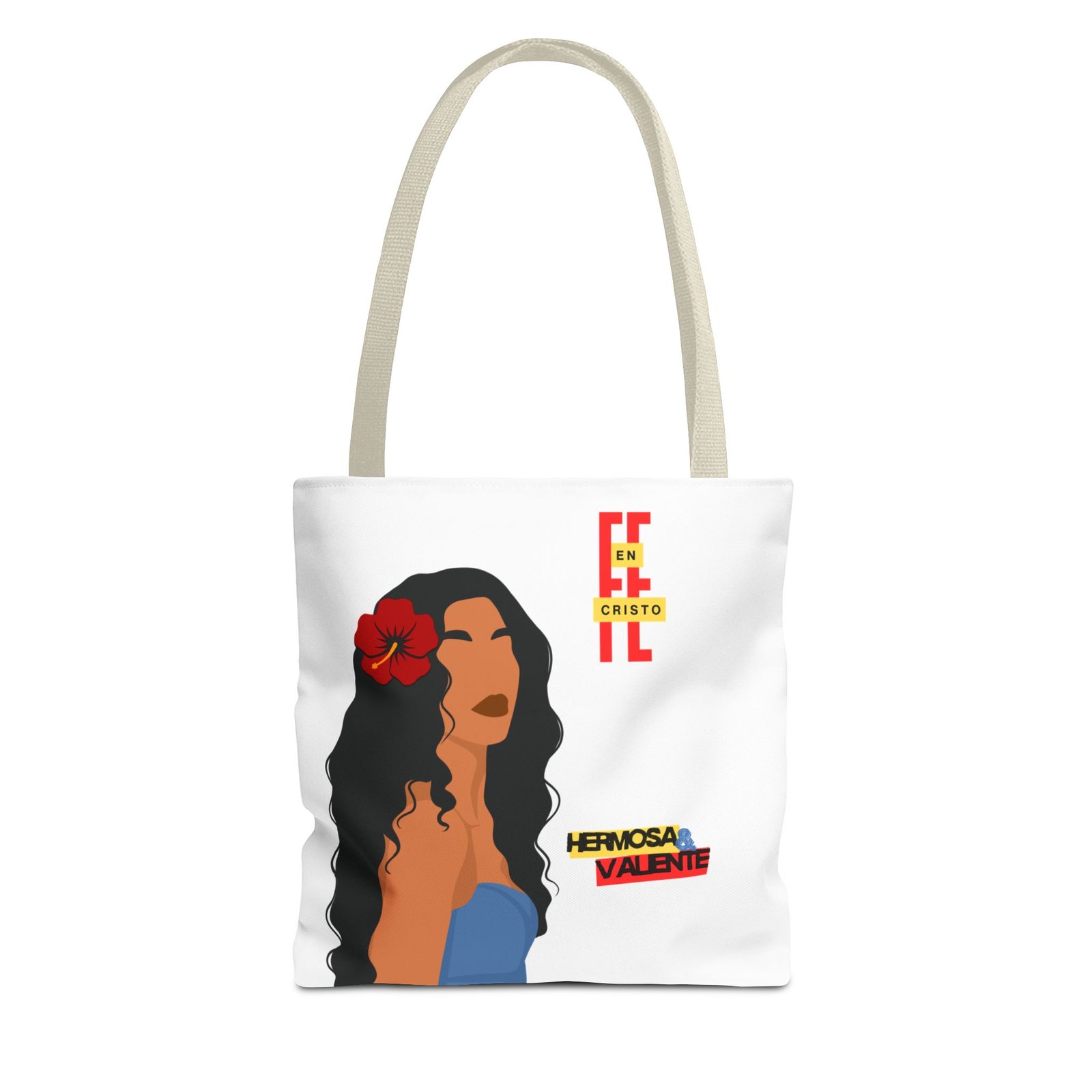 'Fe En Cristo: Hermosa & Valiente' - Tote Bag - Image 8