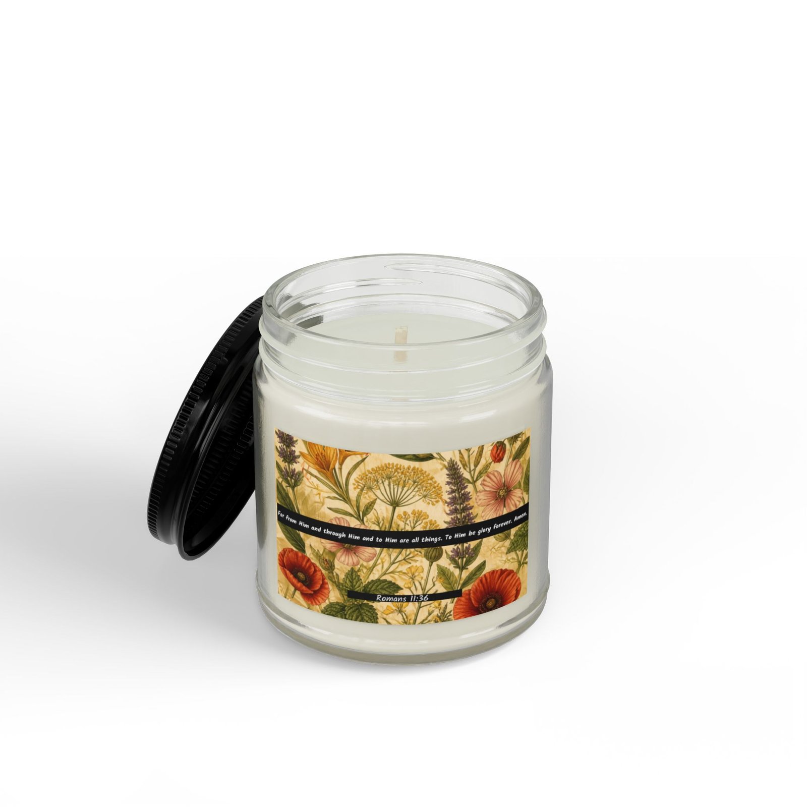 Romans 11:36: Botanical Design — Soy Candle (4oz & 9oz) - Image 6