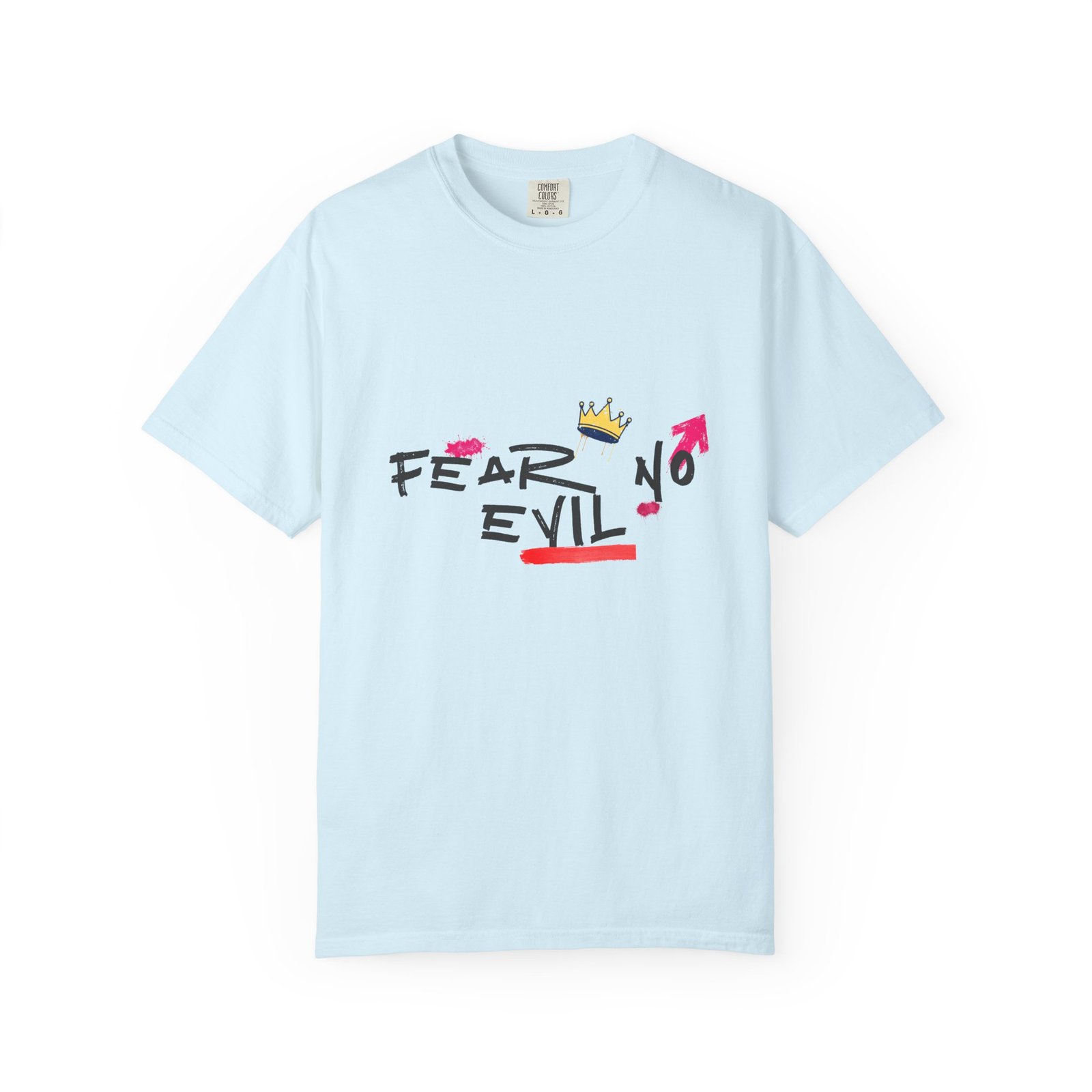 'Fear No Evil' Crown T-Shirt - Image 10