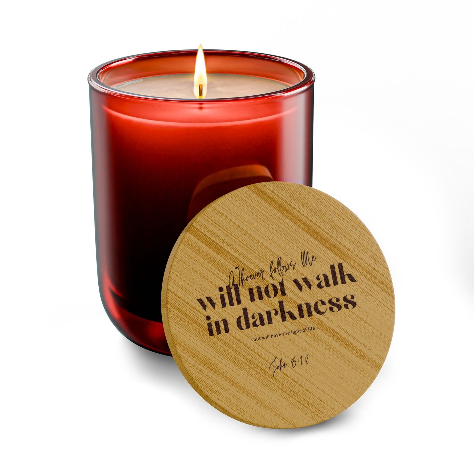 "I Will Not Walk in Darkness" — Scented Soy Candle - Image 7